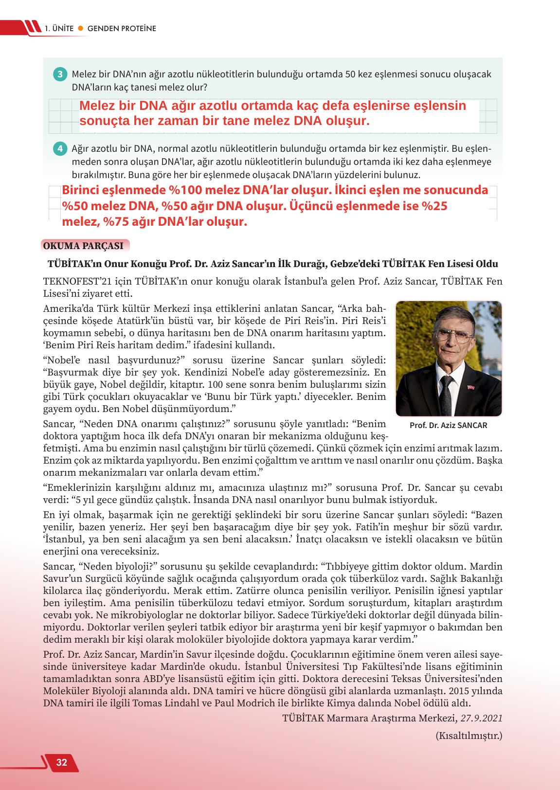 12. Sınıf Meb Yayınları Fen Lisesi Biyoloji Ders Kitabı Sayfa 32 Cevapları 12. Sınıf Meb Yayınları Fen Lisesi Biyoloji Ders Kitabı Sayfa 32 Cevapları