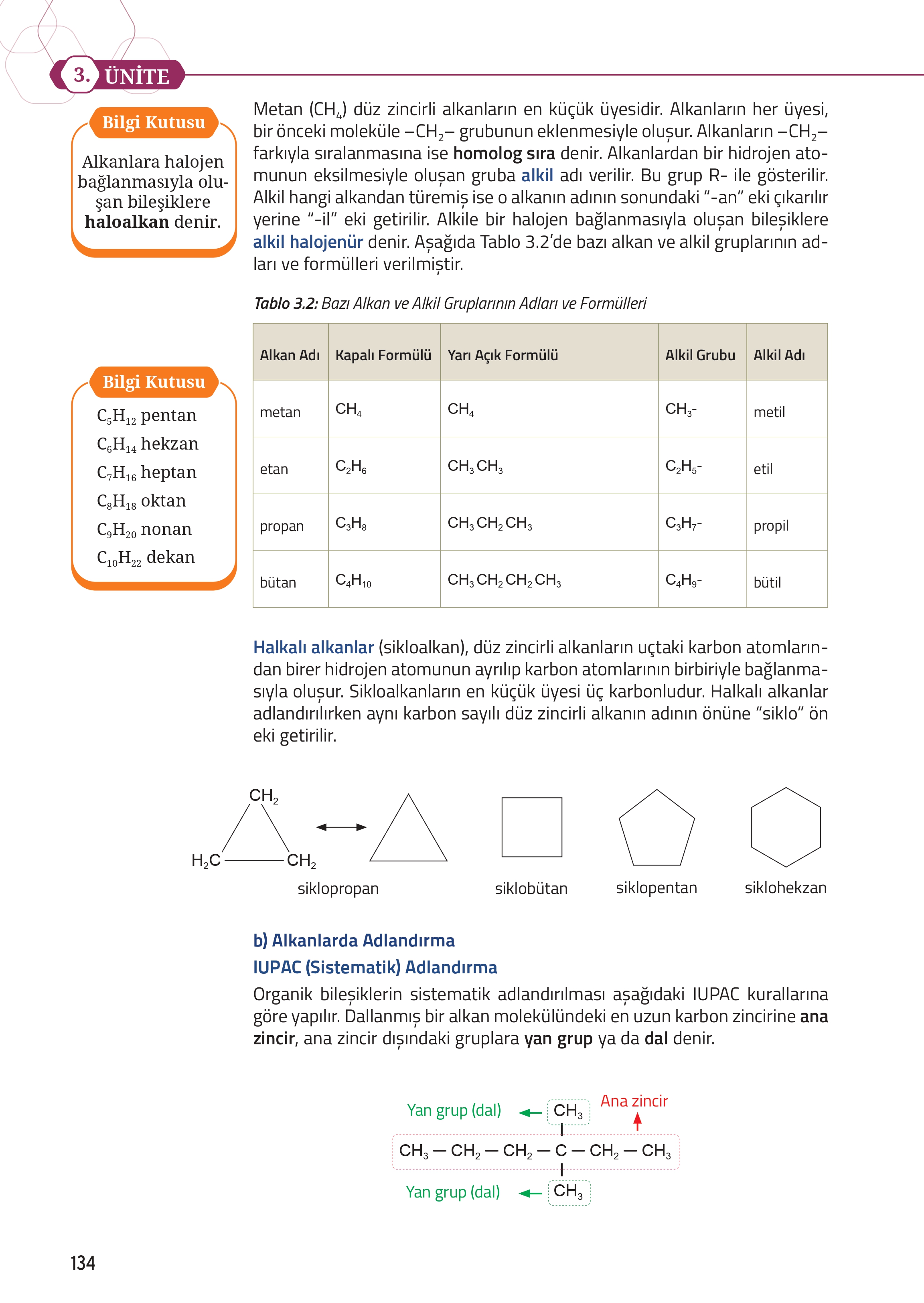 12. Sınıf Meb Yayınları Fen Lisesi Kimya Ders Kitabı Sayfa 134 Cevapları