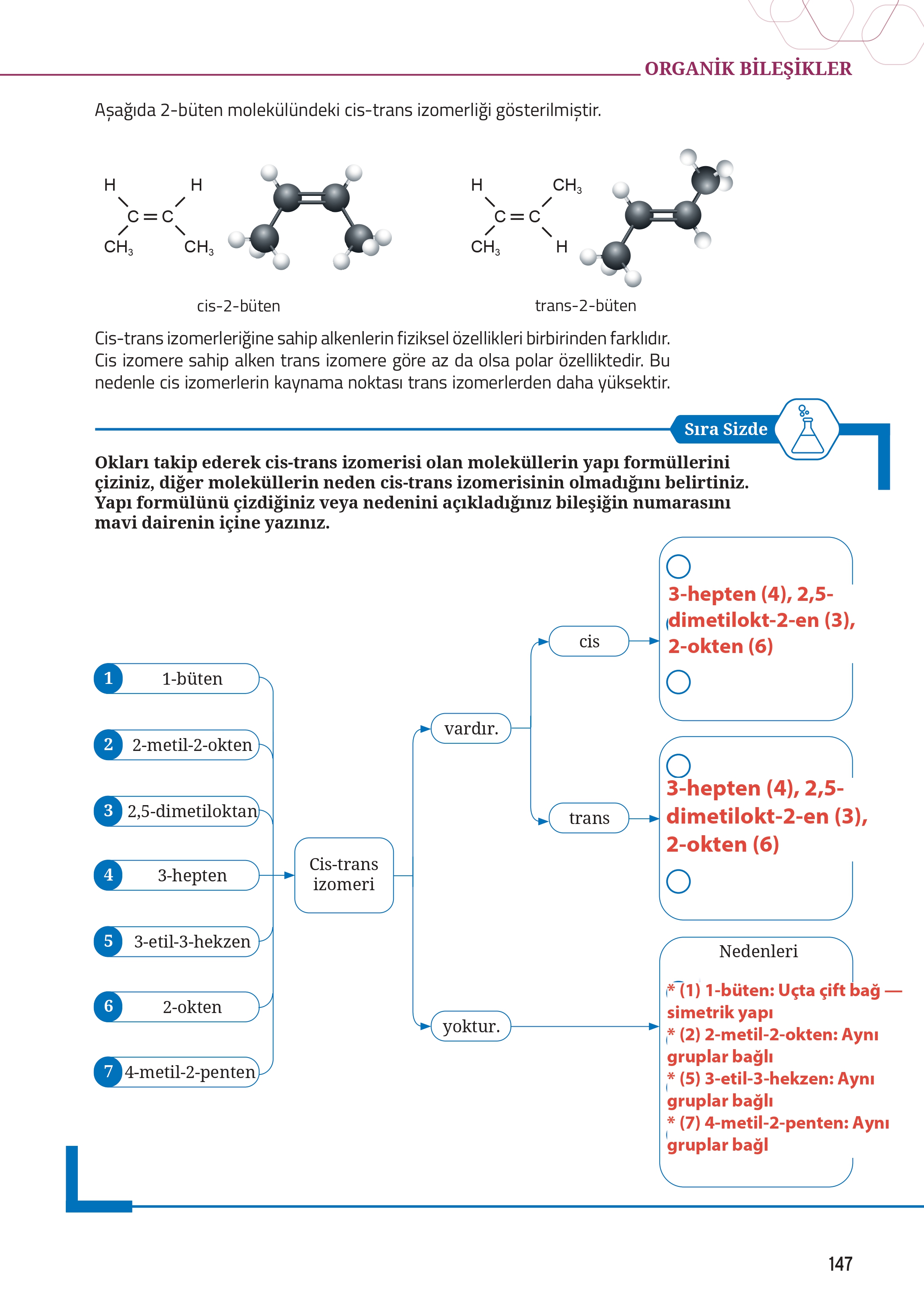 12. Sınıf Meb Yayınları Fen Lisesi Kimya Ders Kitabı Sayfa 147 Cevapları 12. Sınıf Meb Yayınları Fen Lisesi Kimya Ders Kitabı Sayfa 147 Cevapları