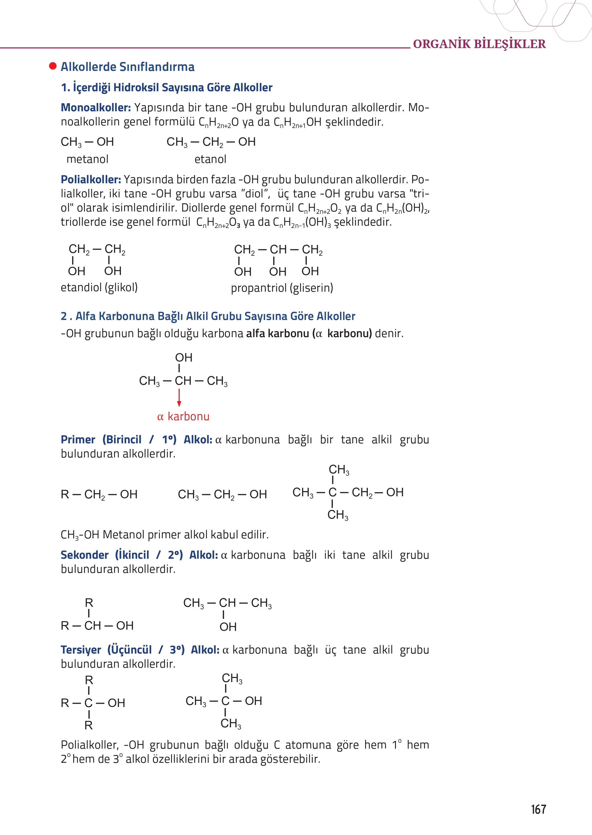 12. Sınıf Meb Yayınları Fen Lisesi Kimya Ders Kitabı Sayfa 167 Cevapları