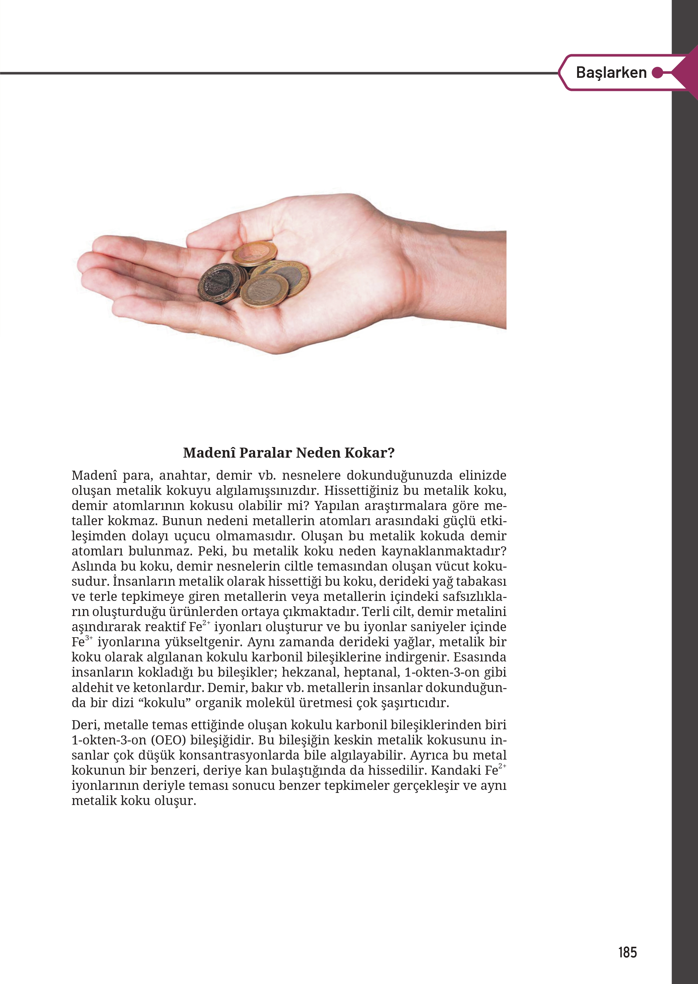 12. Sınıf Meb Yayınları Fen Lisesi Kimya Ders Kitabı Sayfa 185 Cevapları