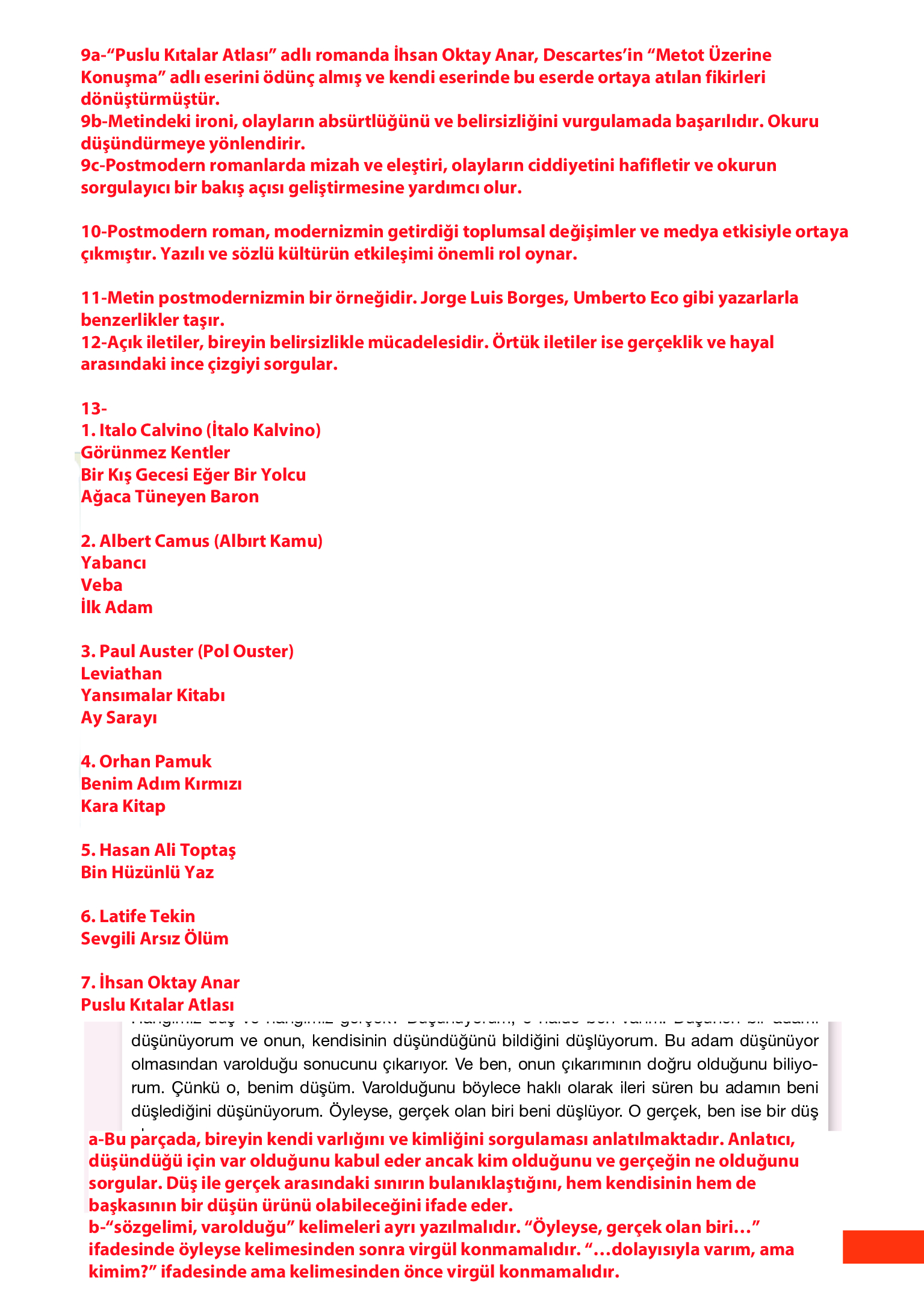 12. Sınıf Melis Yayınları Türk Dili Ve Edebiyatı Ders Kitabı Sayfa 175 Cevapları