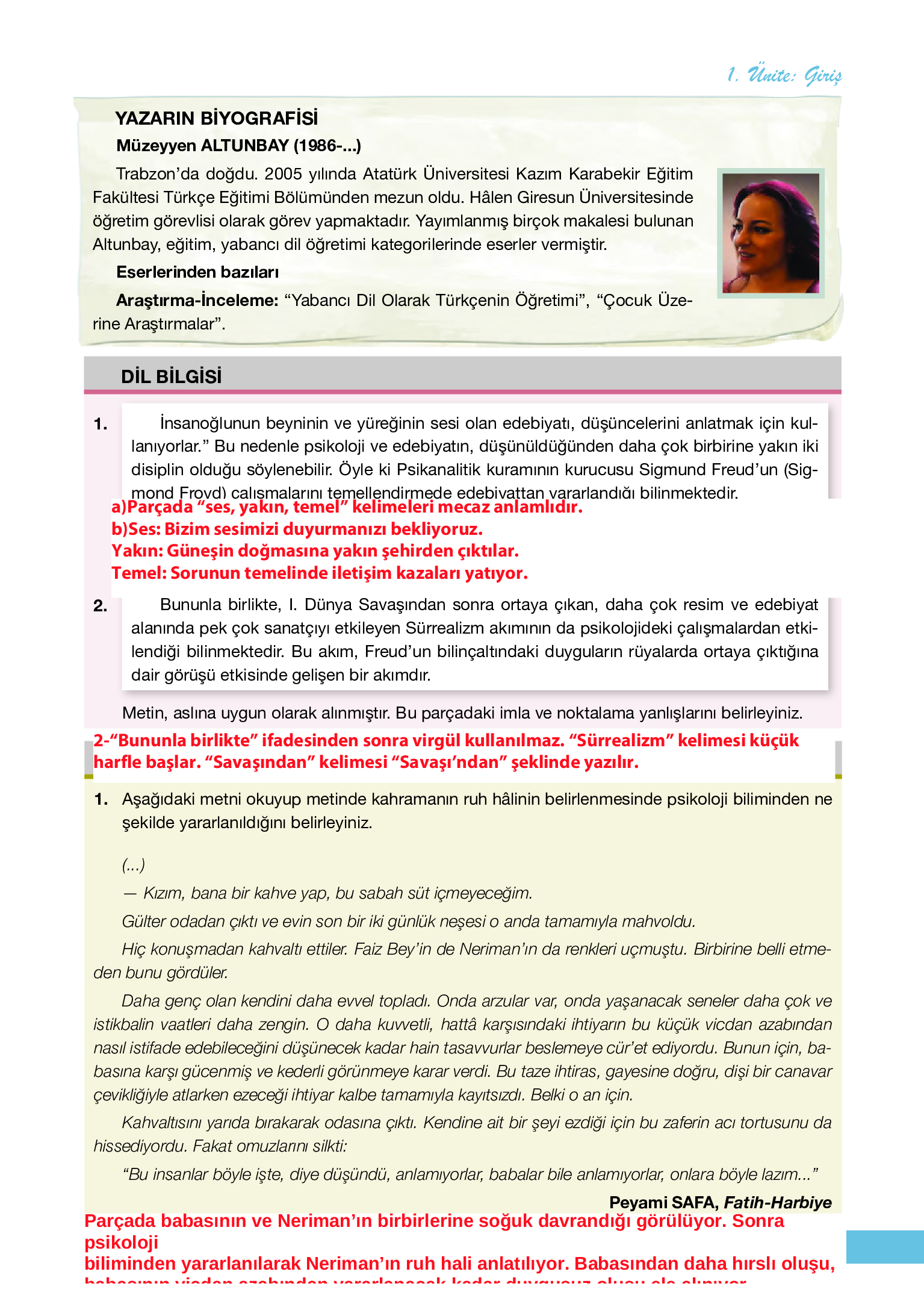 12. Sınıf Melis Yayınları Türk Dili Ve Edebiyatı Ders Kitabı Sayfa 19 Cevapları