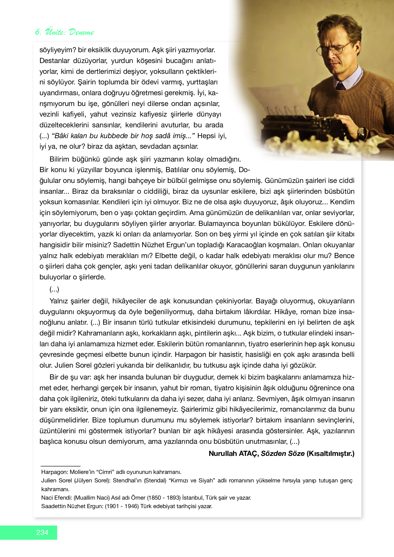 12. Sınıf Melis Yayınları Türk Dili Ve Edebiyatı Ders Kitabı Sayfa 234 Cevapları