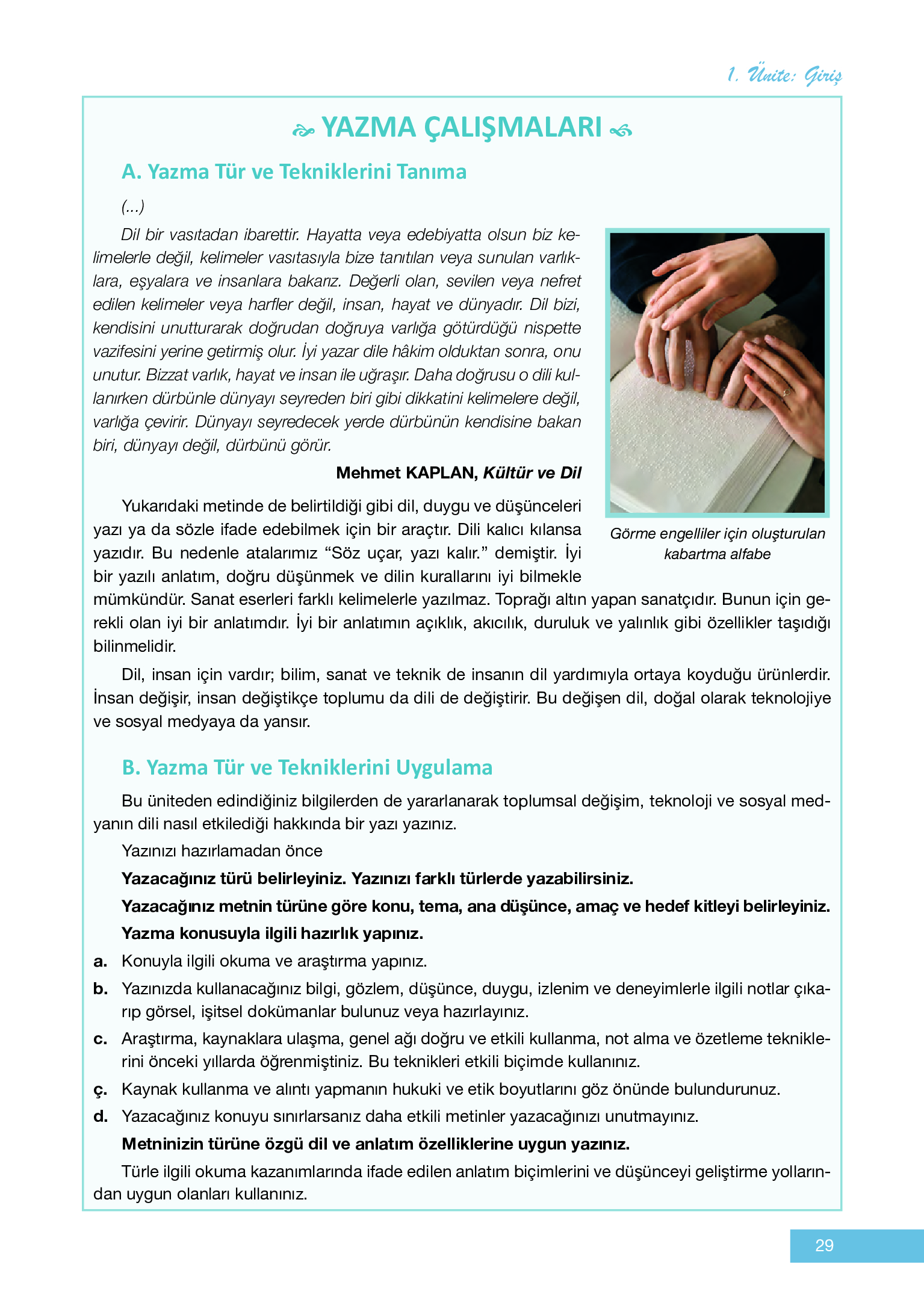 12. Sınıf Melis Yayınları Türk Dili Ve Edebiyatı Ders Kitabı Sayfa 29 Cevapları