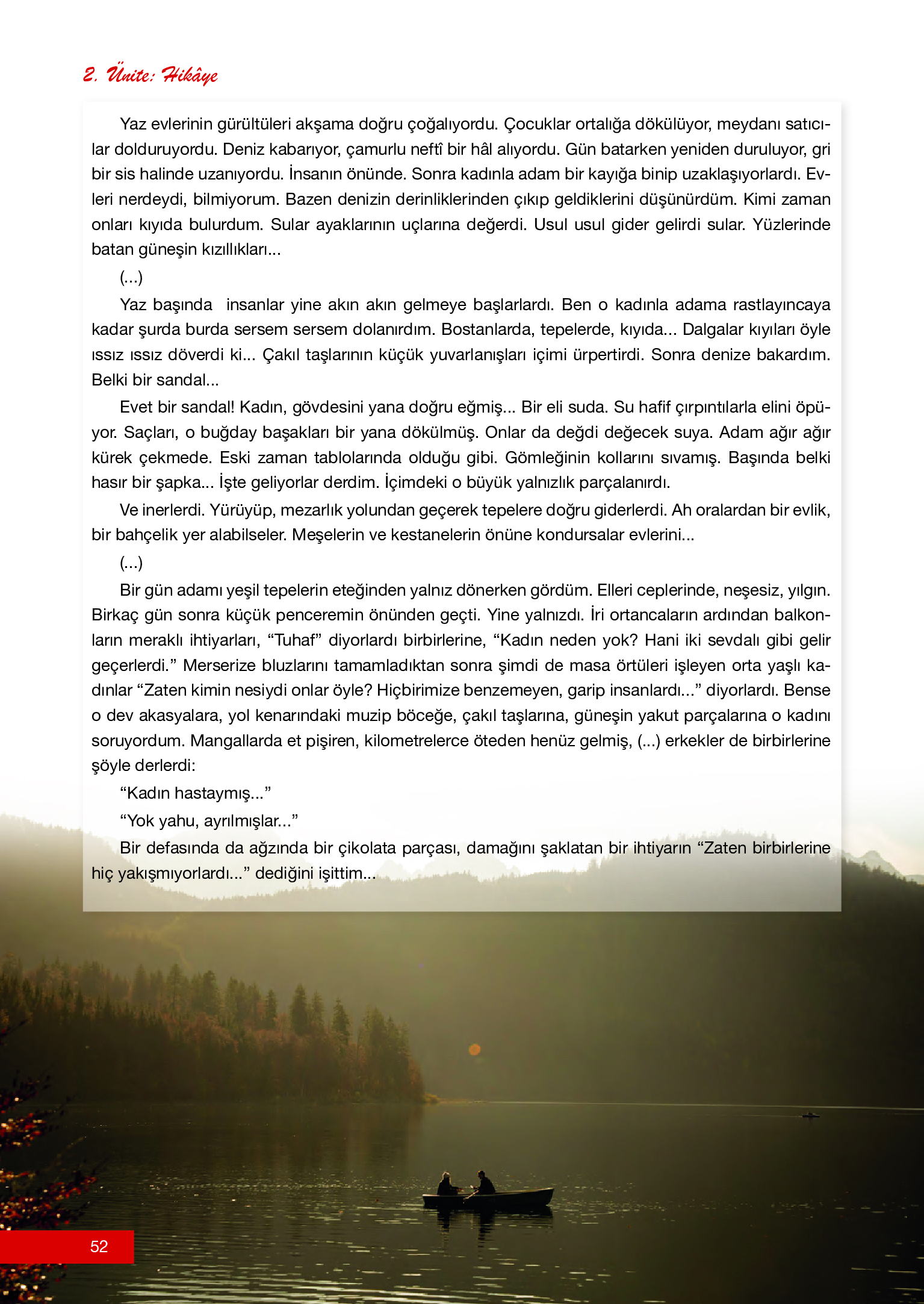 12. Sınıf Melis Yayınları Türk Dili Ve Edebiyatı Ders Kitabı Sayfa 52 Cevapları