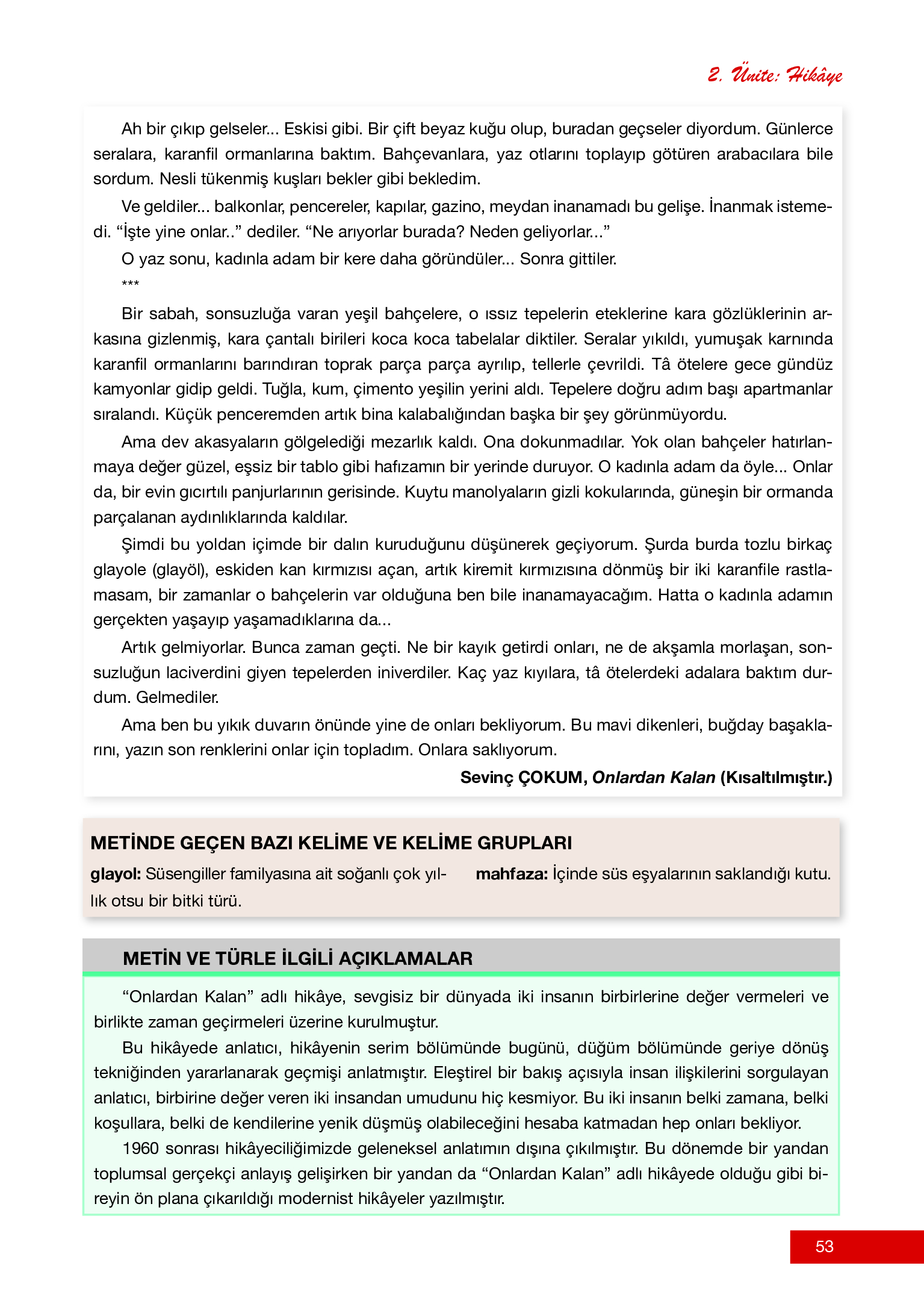 12. Sınıf Melis Yayınları Türk Dili Ve Edebiyatı Ders Kitabı Sayfa 53 Cevapları 12. Sınıf Melis Yayınları Türk Dili Ve Edebiyatı Ders Kitabı Sayfa 53 Cevapları