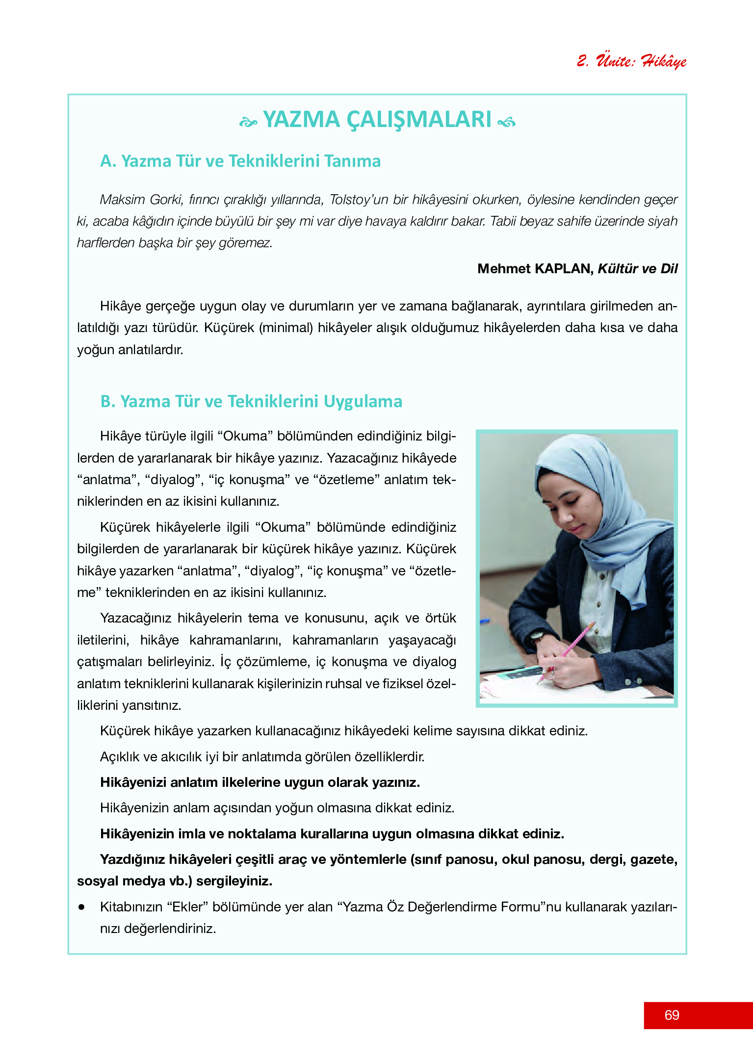 12. Sınıf Melis Yayınları Türk Dili Ve Edebiyatı Ders Kitabı Sayfa 69 Cevapları