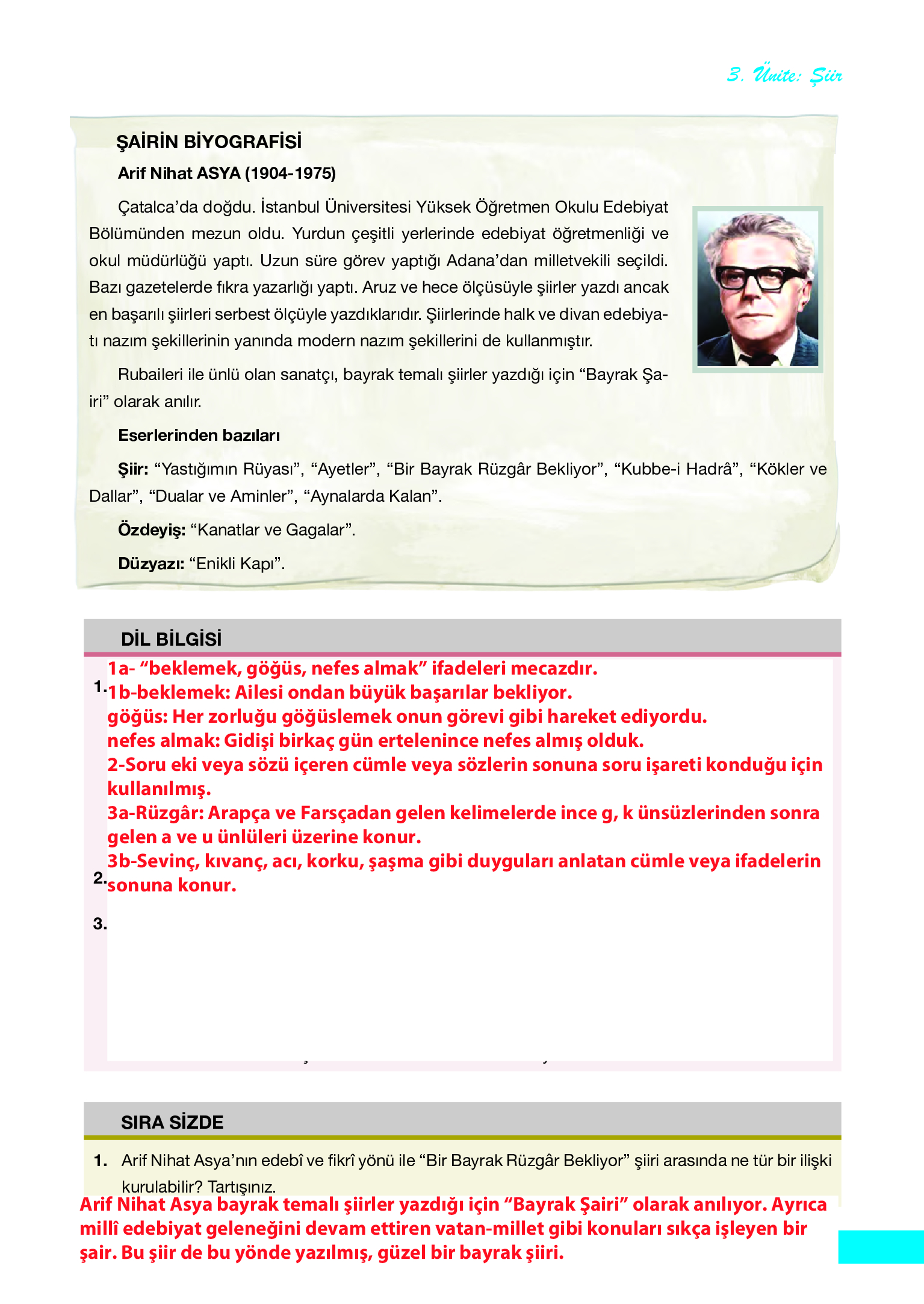 12. Sınıf Melis Yayınları Türk Dili Ve Edebiyatı Ders Kitabı Sayfa 99 Cevapları 12. Sınıf Melis Yayınları Türk Dili Ve Edebiyatı Ders Kitabı Sayfa 99 Cevapları