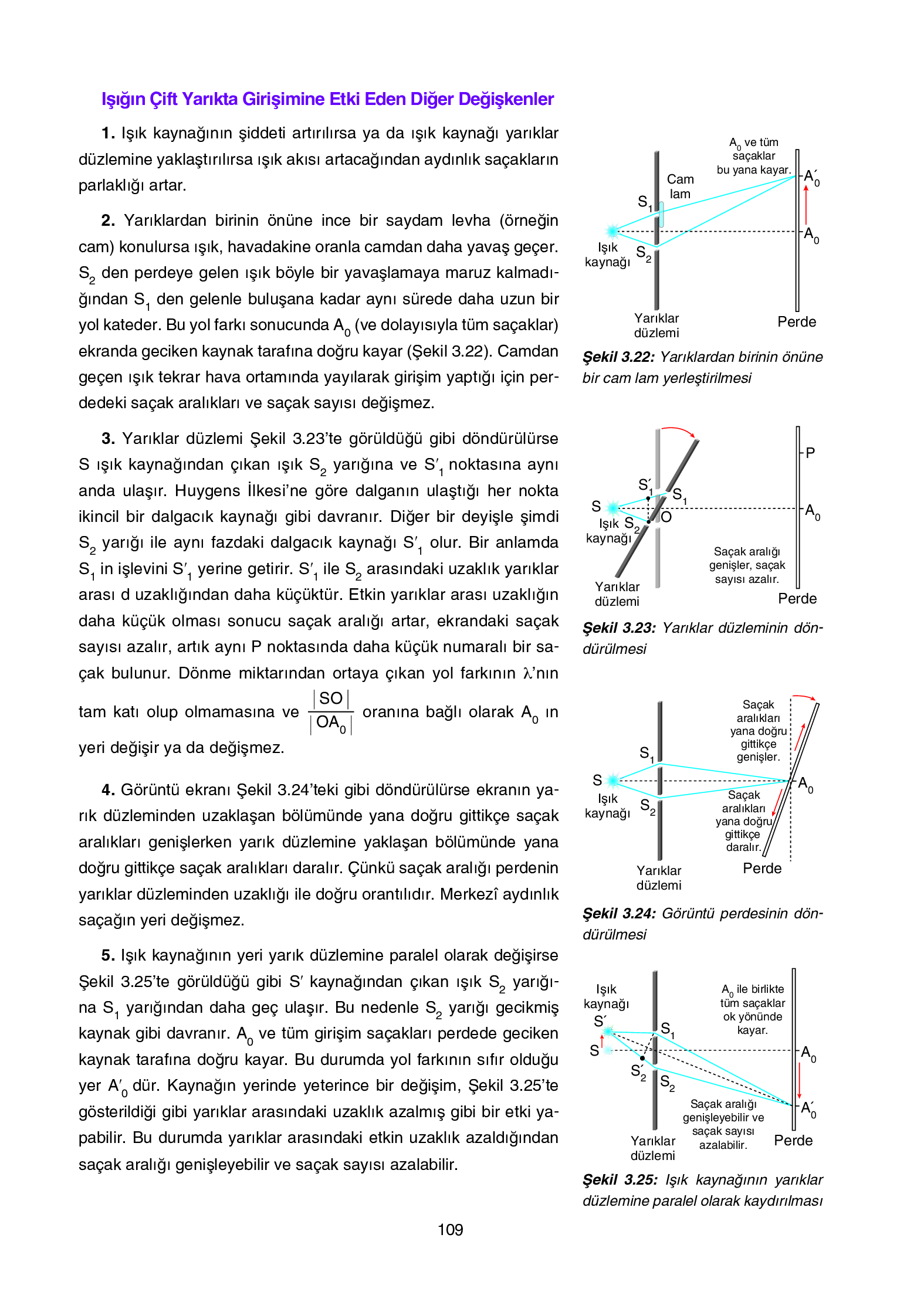 12. Sınıf Yıldırım Yayınları Fizik Ders Kitabı Sayfa 109 Cevapları