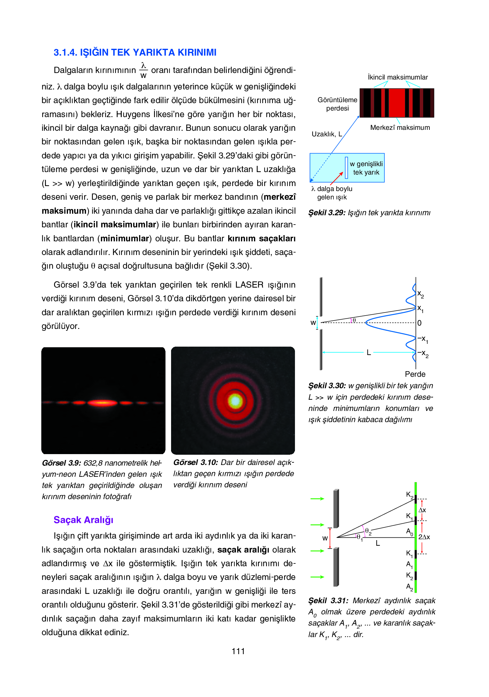 12. Sınıf Yıldırım Yayınları Fizik Ders Kitabı Sayfa 111 Cevapları 12. Sınıf Yıldırım Yayınları Fizik Ders Kitabı Sayfa 111 Cevapları