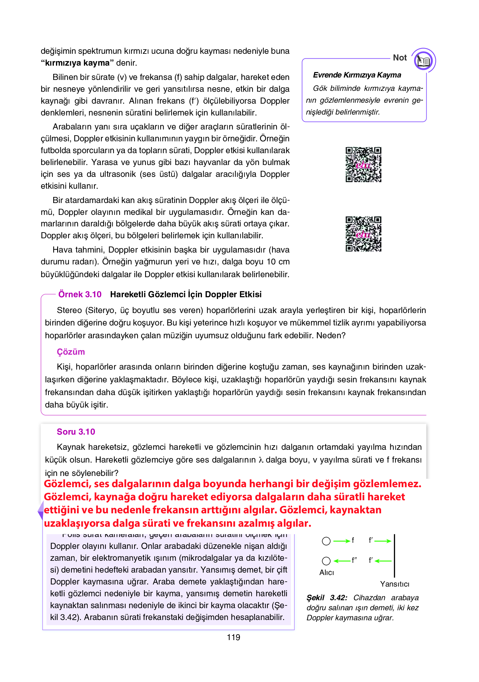 12. Sınıf Yıldırım Yayınları Fizik Ders Kitabı Sayfa 119 Cevapları