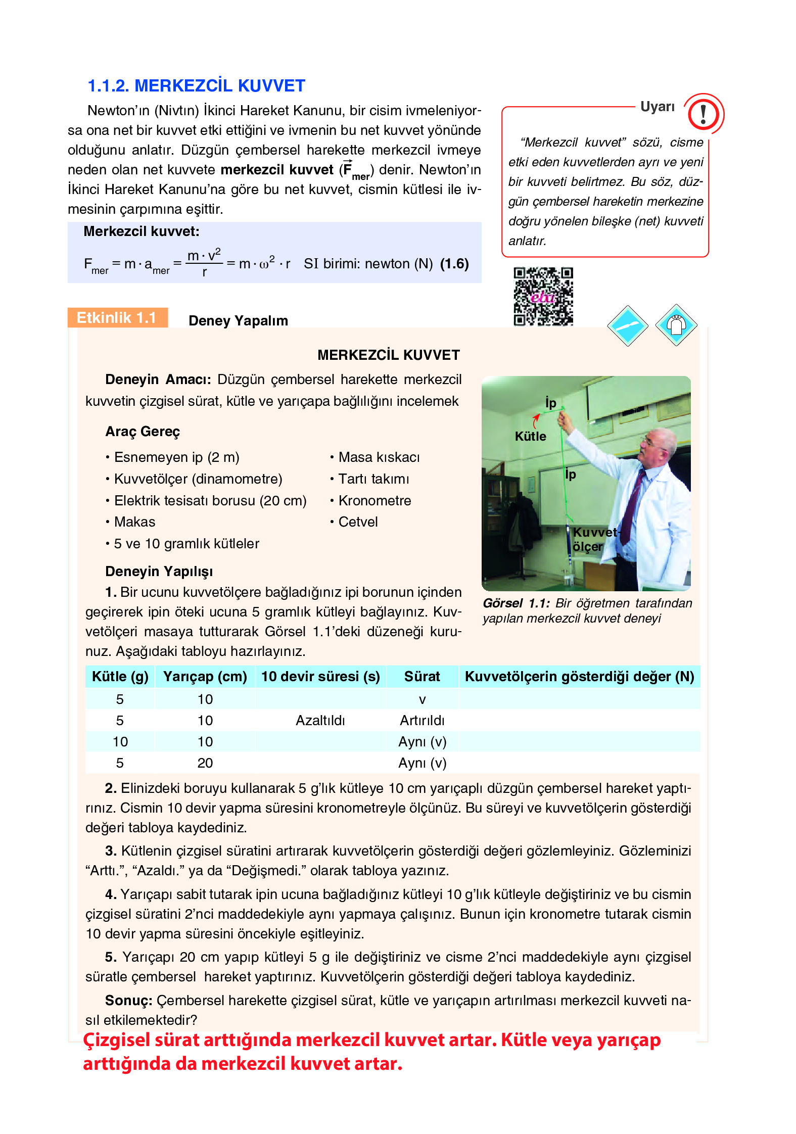 12. Sınıf Yıldırım Yayınları Fizik Ders Kitabı Sayfa 21 Cevapları
