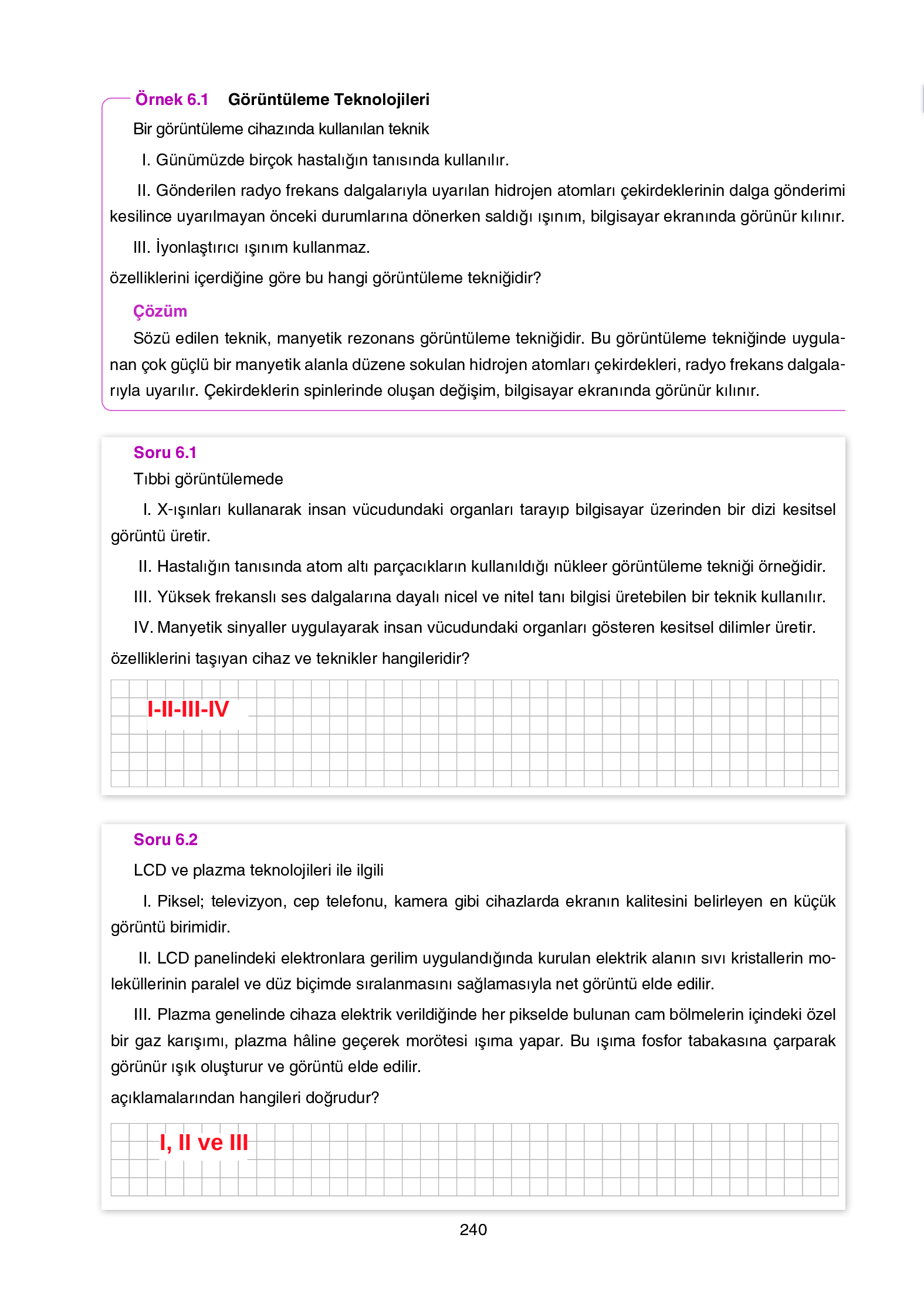 12. Sınıf Yıldırım Yayınları Fizik Ders Kitabı Sayfa 240 Cevapları 12. Sınıf Yıldırım Yayınları Fizik Ders Kitabı Sayfa 240 Cevapları