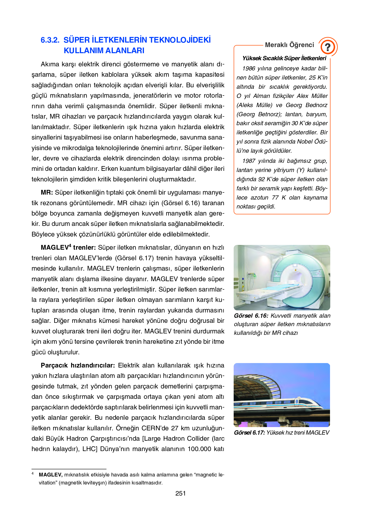 12. Sınıf Yıldırım Yayınları Fizik Ders Kitabı Sayfa 251 Cevapları