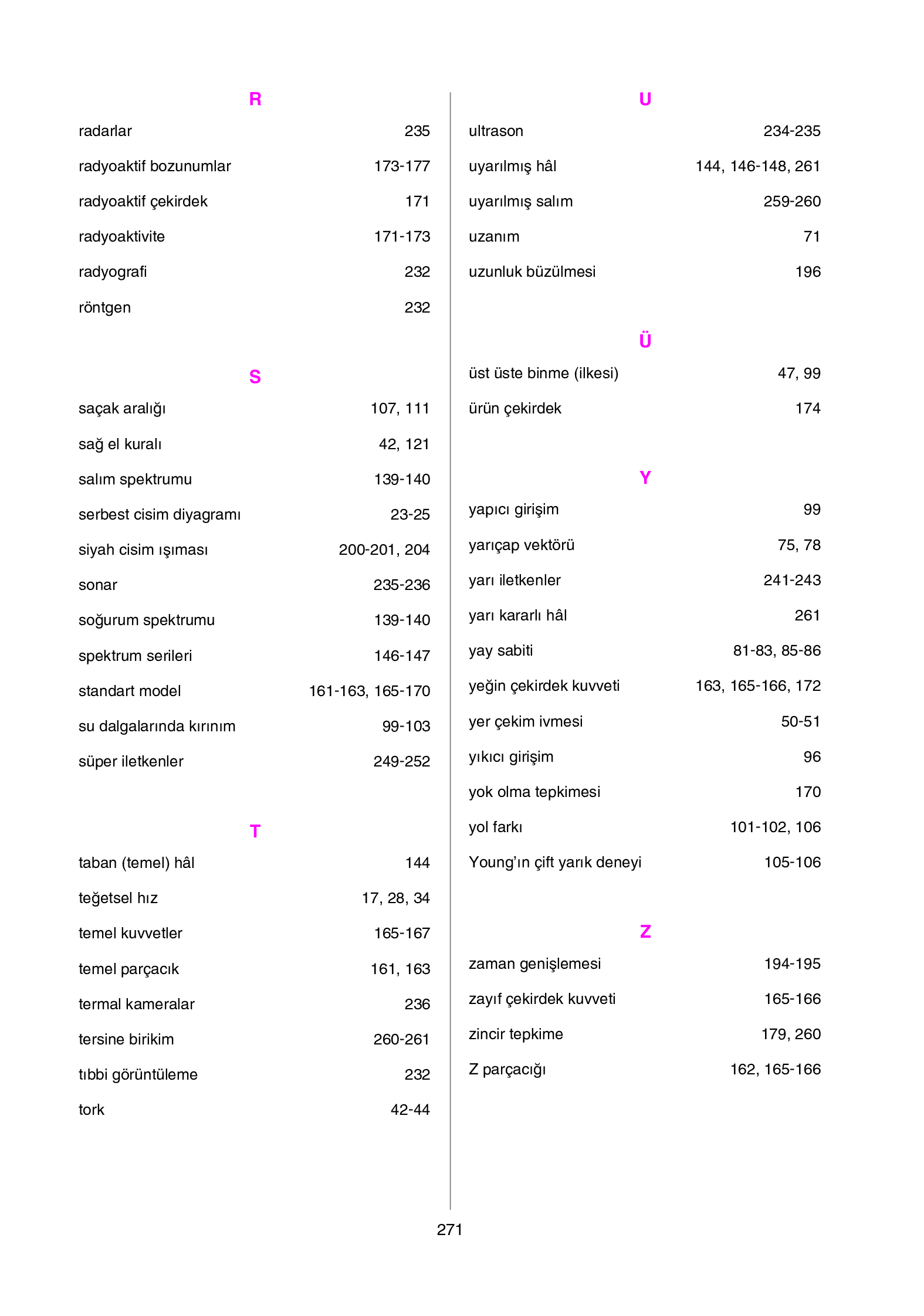 12. Sınıf Yıldırım Yayınları Fizik Ders Kitabı Sayfa 271 Cevapları 12. Sınıf Yıldırım Yayınları Fizik Ders Kitabı Sayfa 271 Cevapları