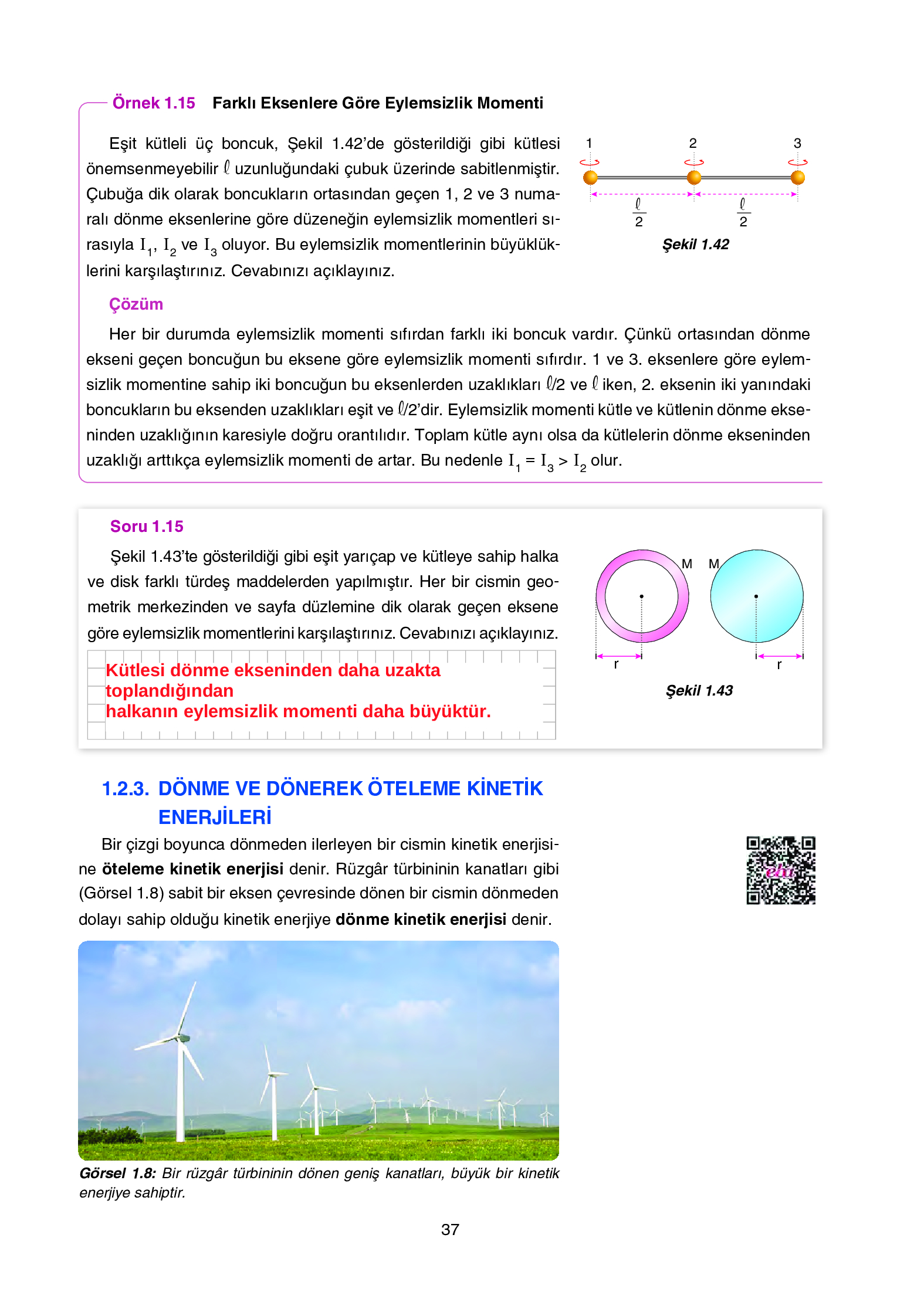12. Sınıf Yıldırım Yayınları Fizik Ders Kitabı Sayfa 37 Cevapları