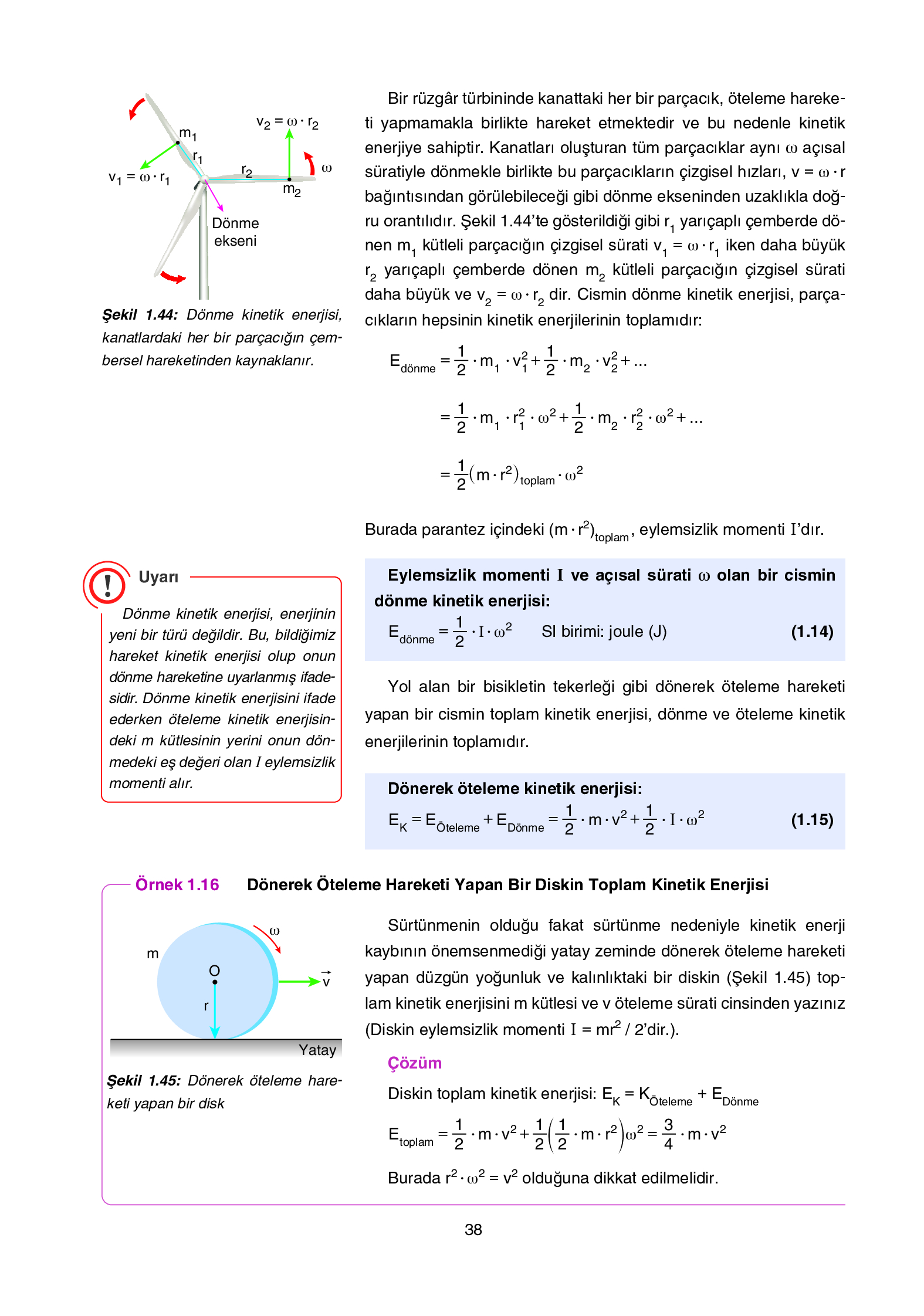 12. Sınıf Yıldırım Yayınları Fizik Ders Kitabı Sayfa 38 Cevapları