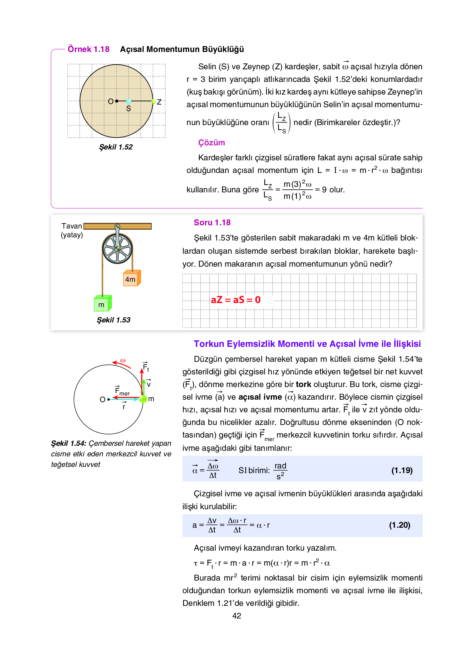 12. Sınıf Yıldırım Yayınları Fizik Ders Kitabı Sayfa 42 Cevapları