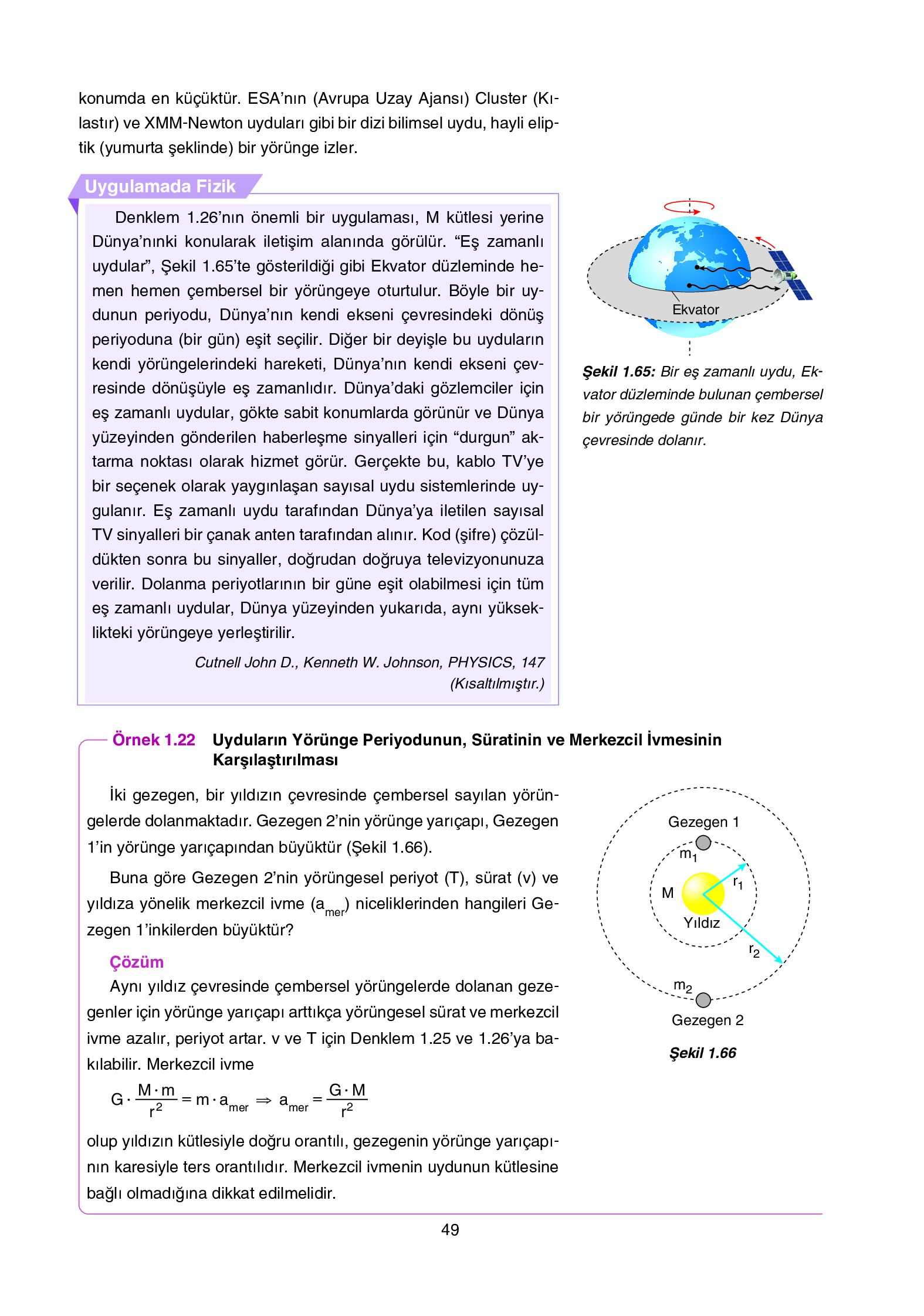 12. Sınıf Yıldırım Yayınları Fizik Ders Kitabı Sayfa 49 Cevapları