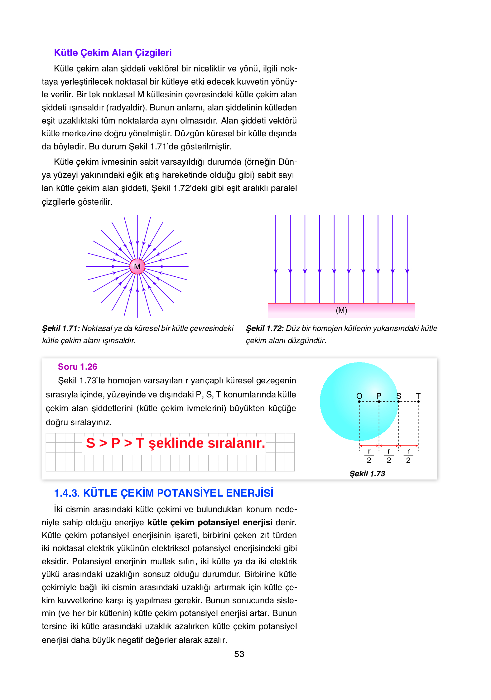 12. Sınıf Yıldırım Yayınları Fizik Ders Kitabı Sayfa 53 Cevapları