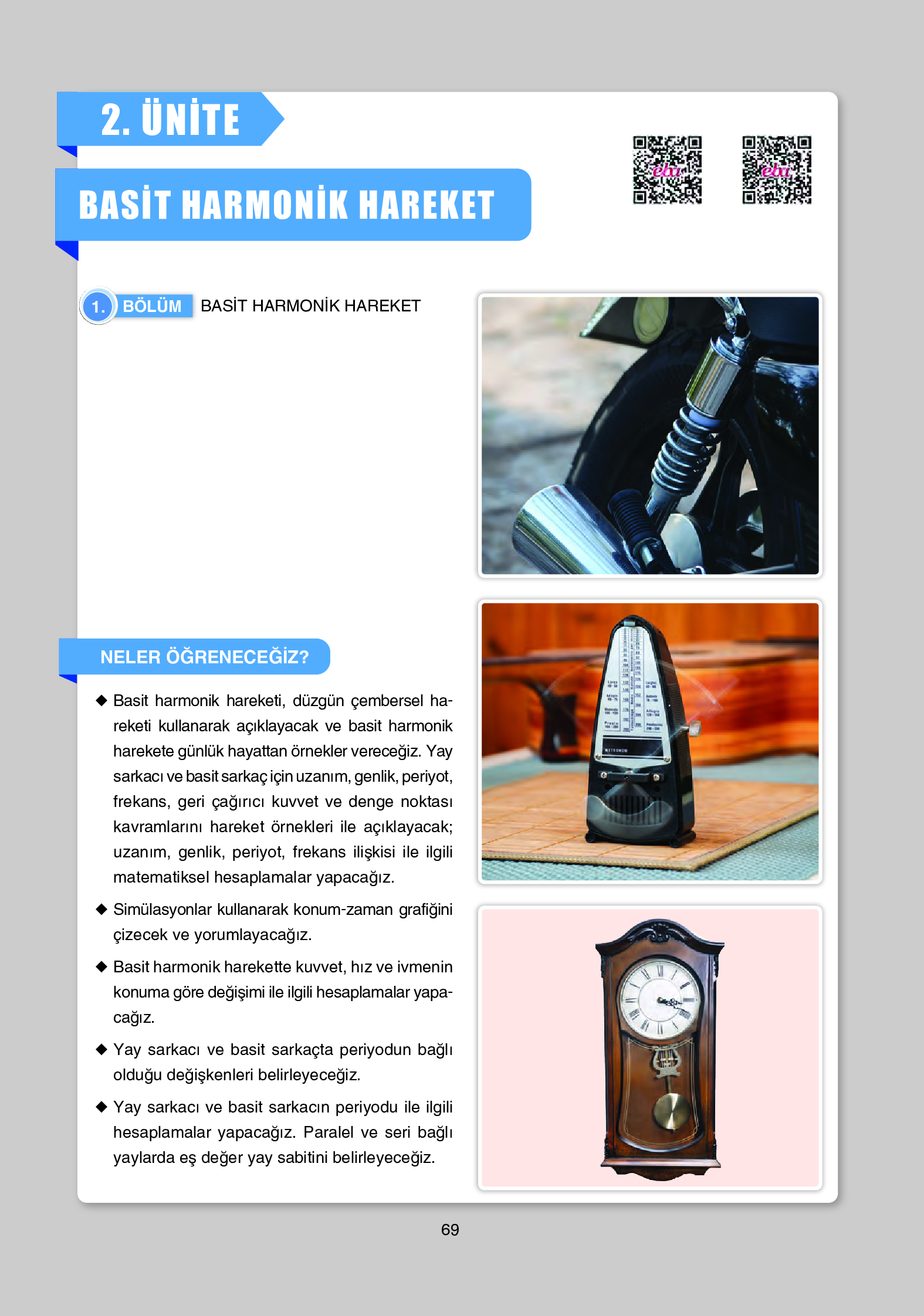 12. Sınıf Yıldırım Yayınları Fizik Ders Kitabı Sayfa 69 Cevapları