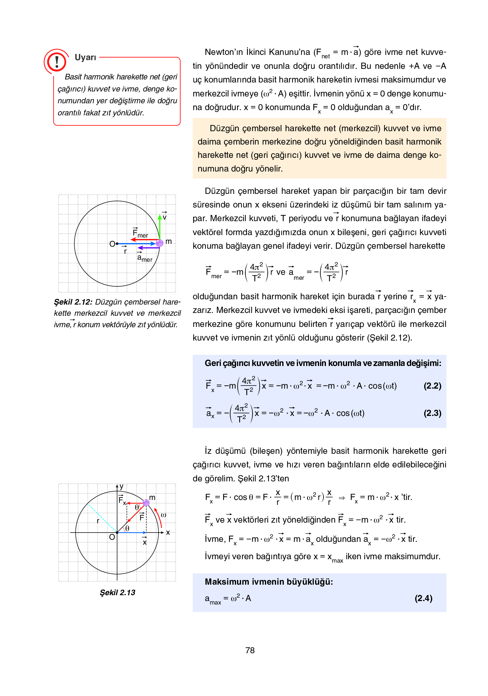12. Sınıf Yıldırım Yayınları Fizik Ders Kitabı Sayfa 78 Cevapları