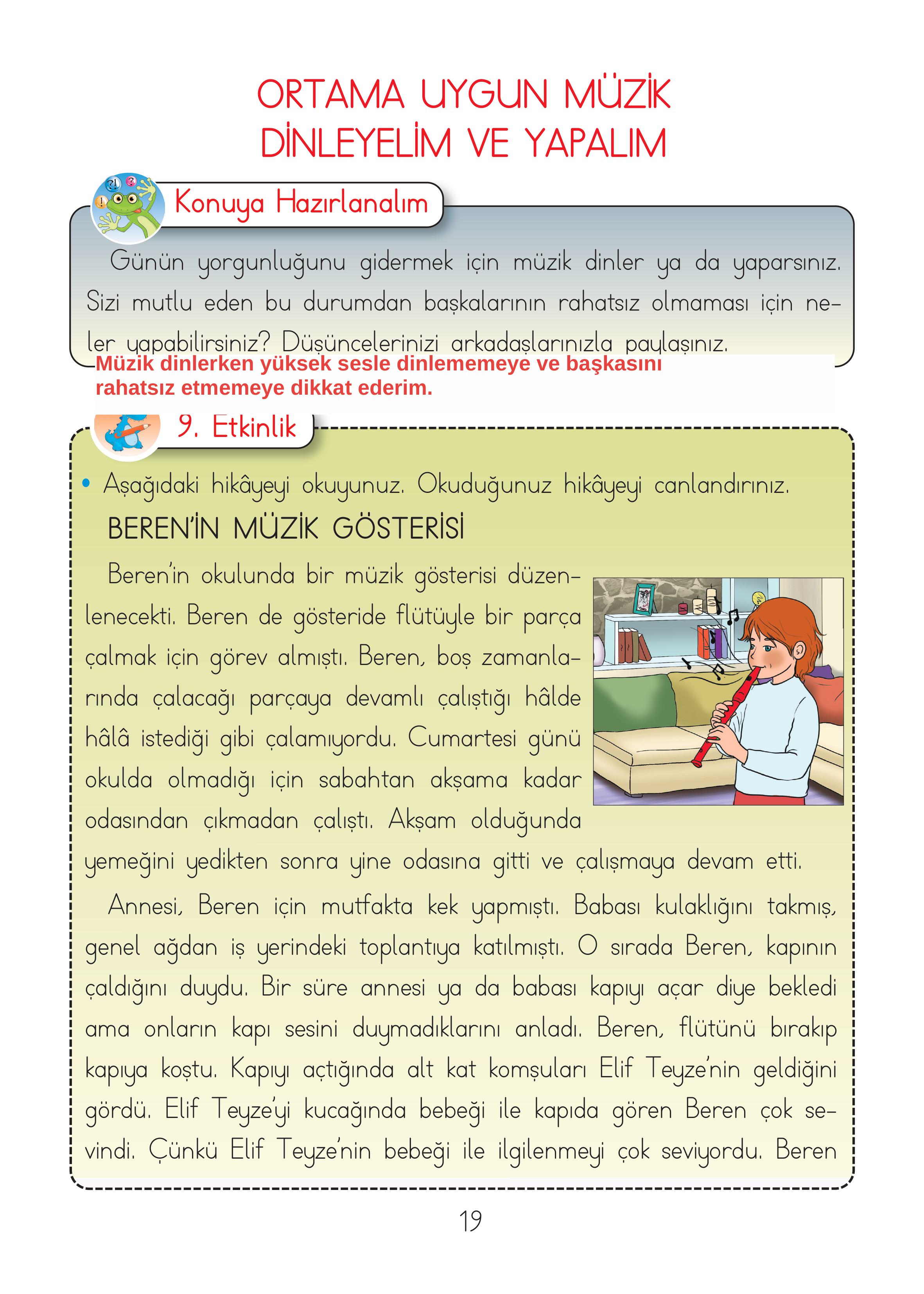 2. Sınıf Hecce Yayıncılık Müzik Ders Kitabı Sayfa 19 Cevapları