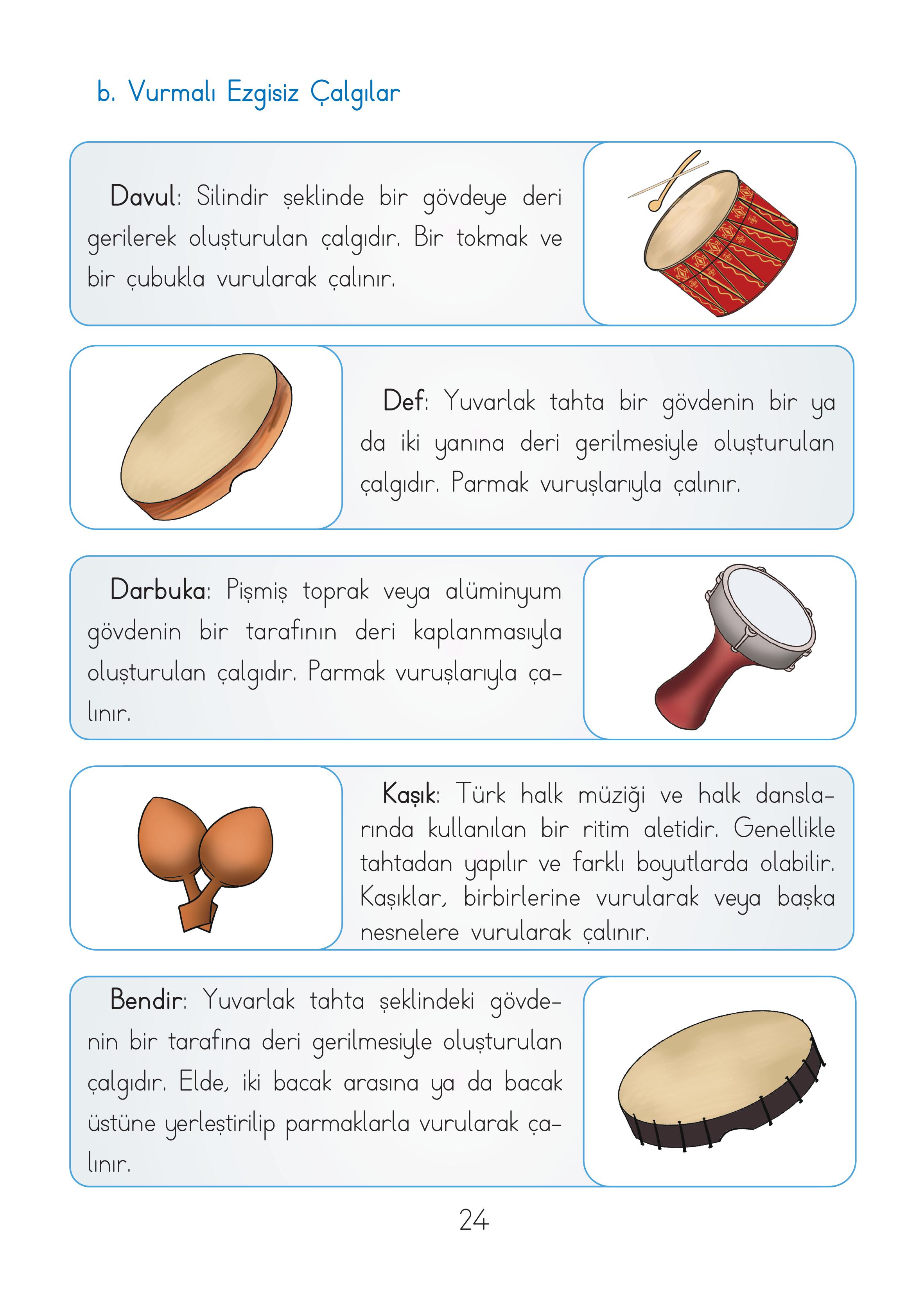 2. Sınıf Hecce Yayıncılık Müzik Ders Kitabı Sayfa 24 Cevapları