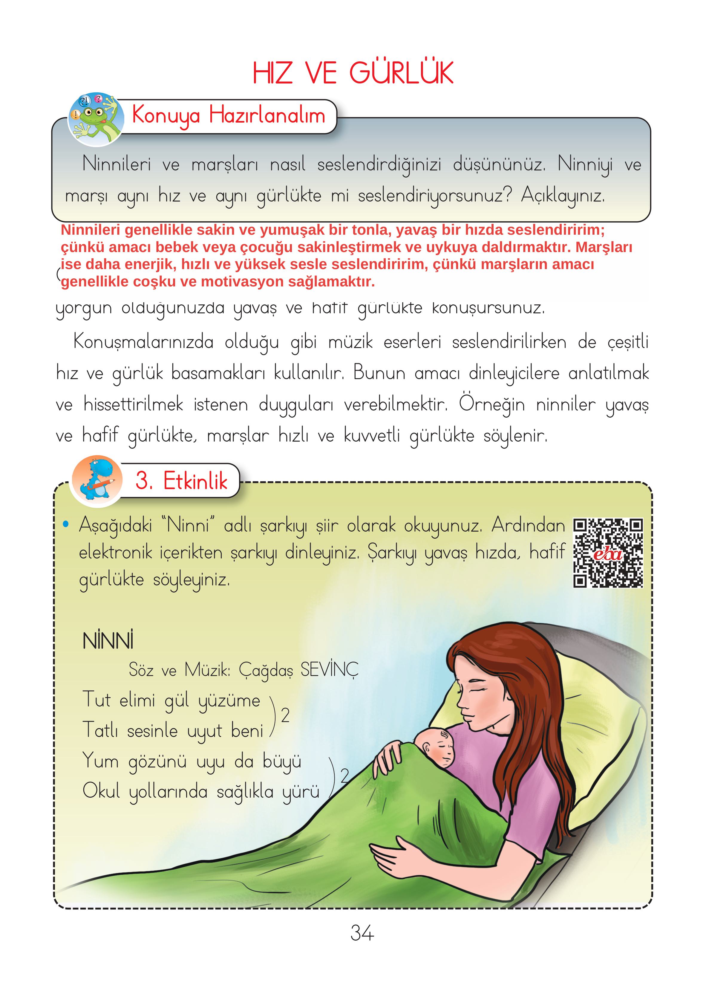 2. Sınıf Hecce Yayıncılık Müzik Ders Kitabı Sayfa 34 Cevapları