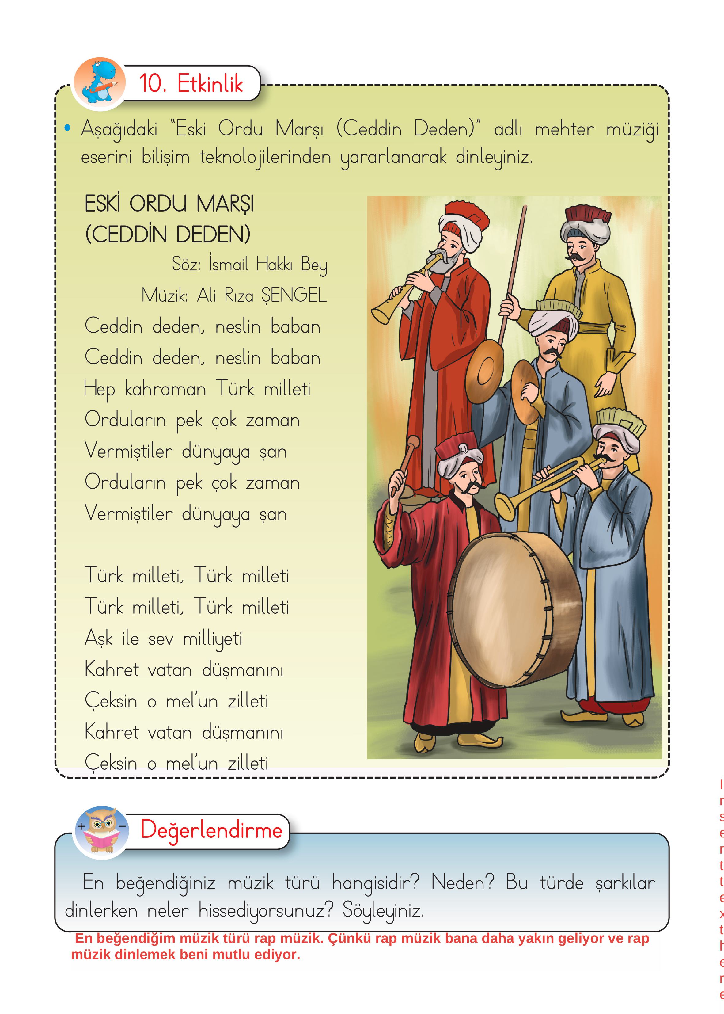 2. Sınıf Hecce Yayıncılık Müzik Ders Kitabı Sayfa 41 Cevapları