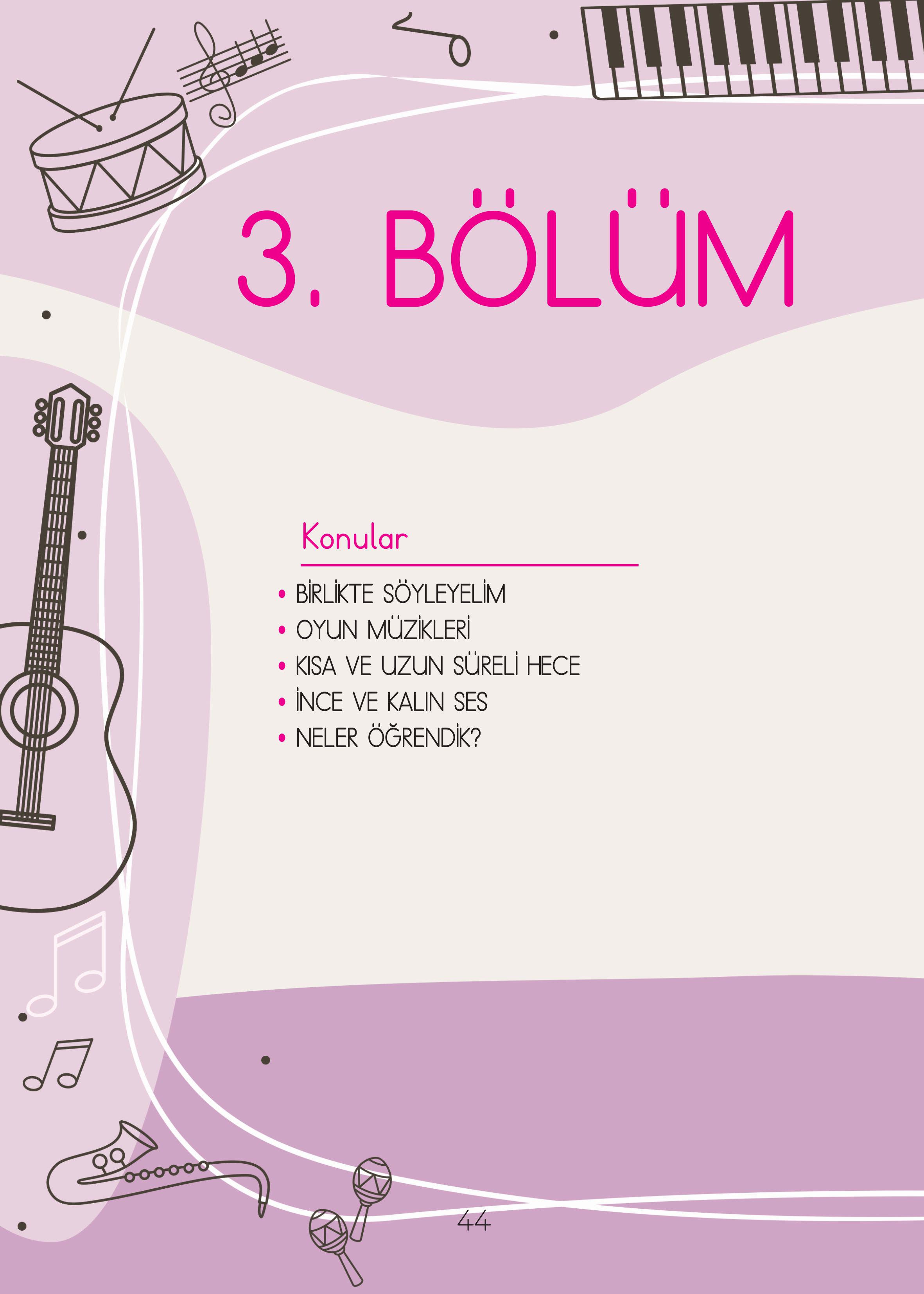 2. Sınıf Hecce Yayıncılık Müzik Ders Kitabı Sayfa 44 Cevapları