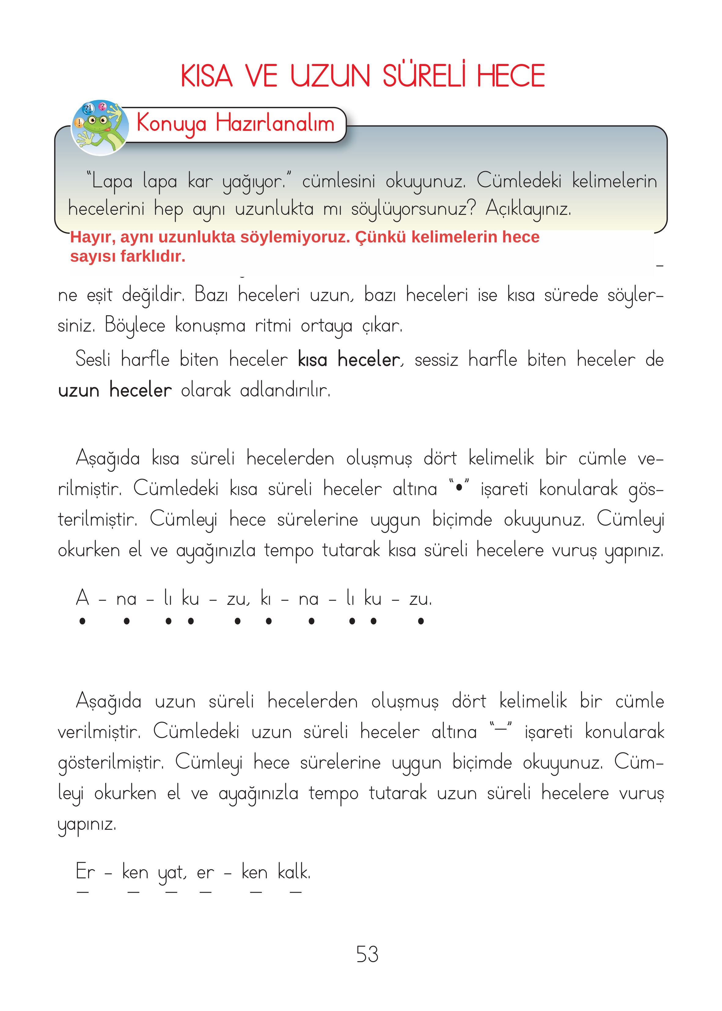 2. Sınıf Hecce Yayıncılık Müzik Ders Kitabı Sayfa 53 Cevapları