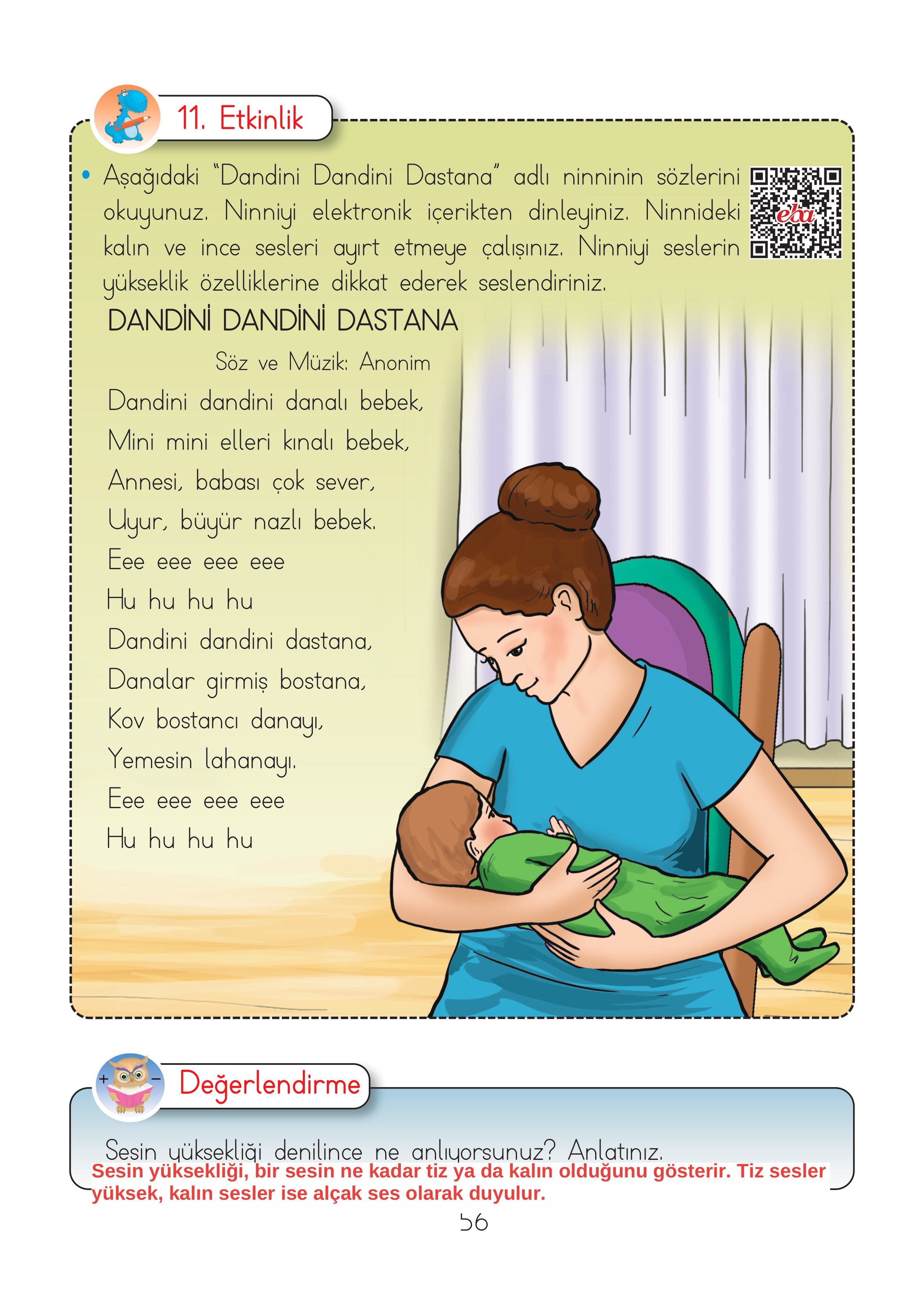 2. Sınıf Hecce Yayıncılık Müzik Ders Kitabı Sayfa 56 Cevapları