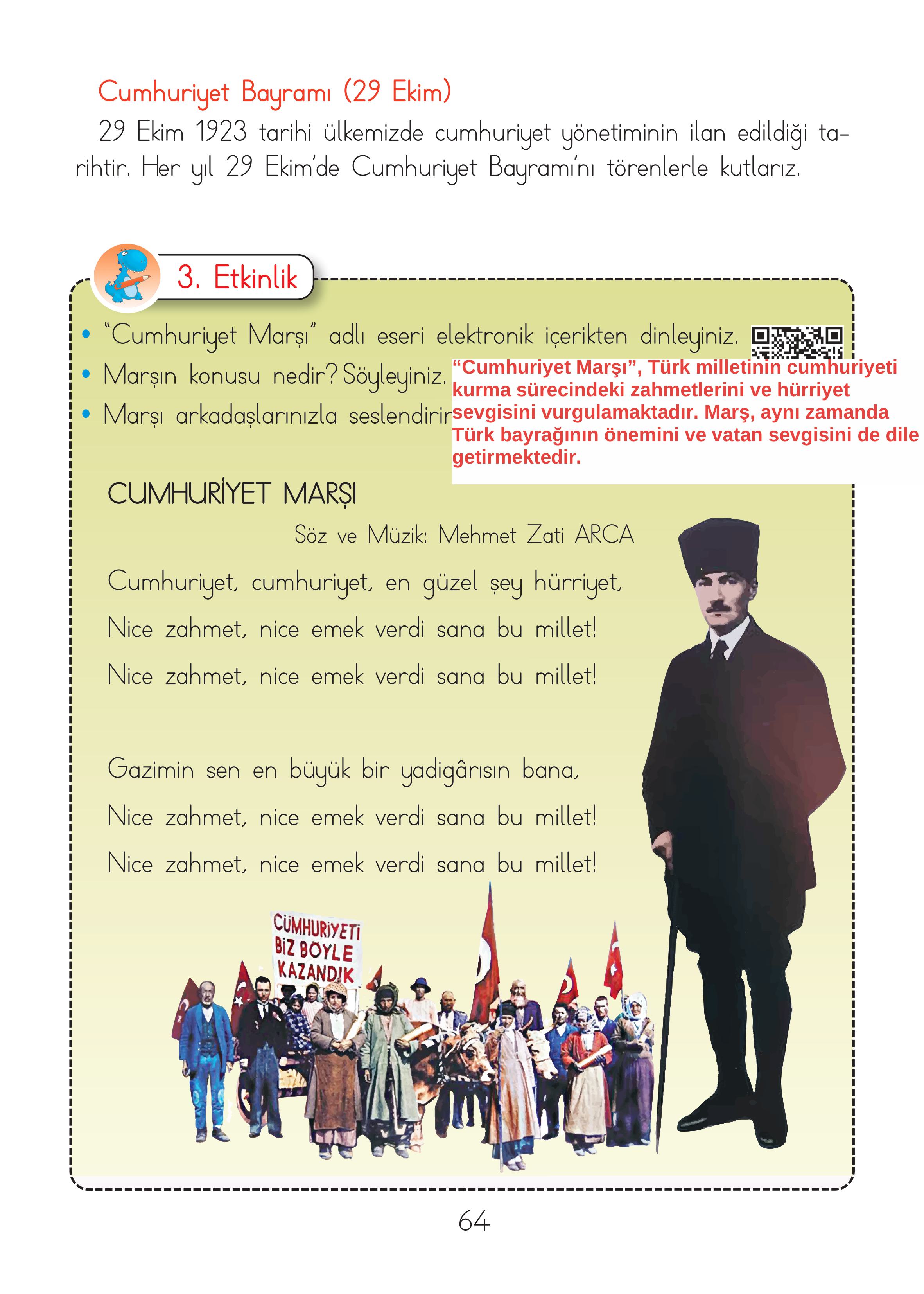 2. Sınıf Hecce Yayıncılık Müzik Ders Kitabı Sayfa 64 Cevapları