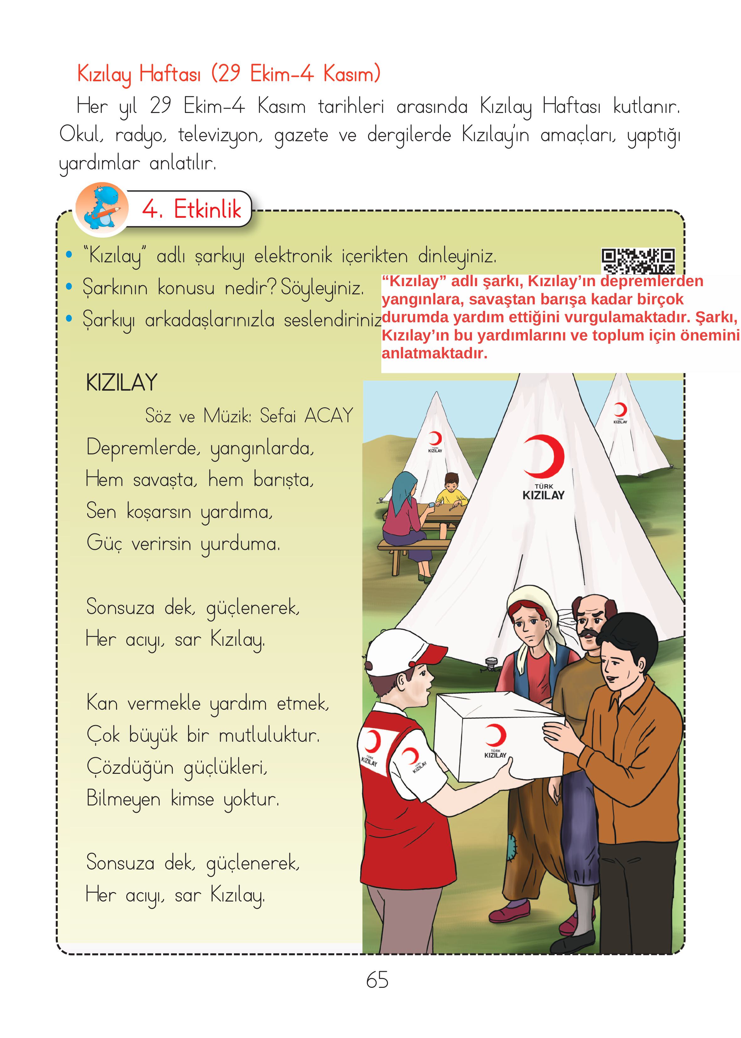 2. Sınıf Hecce Yayıncılık Müzik Ders Kitabı Sayfa 65 Cevapları