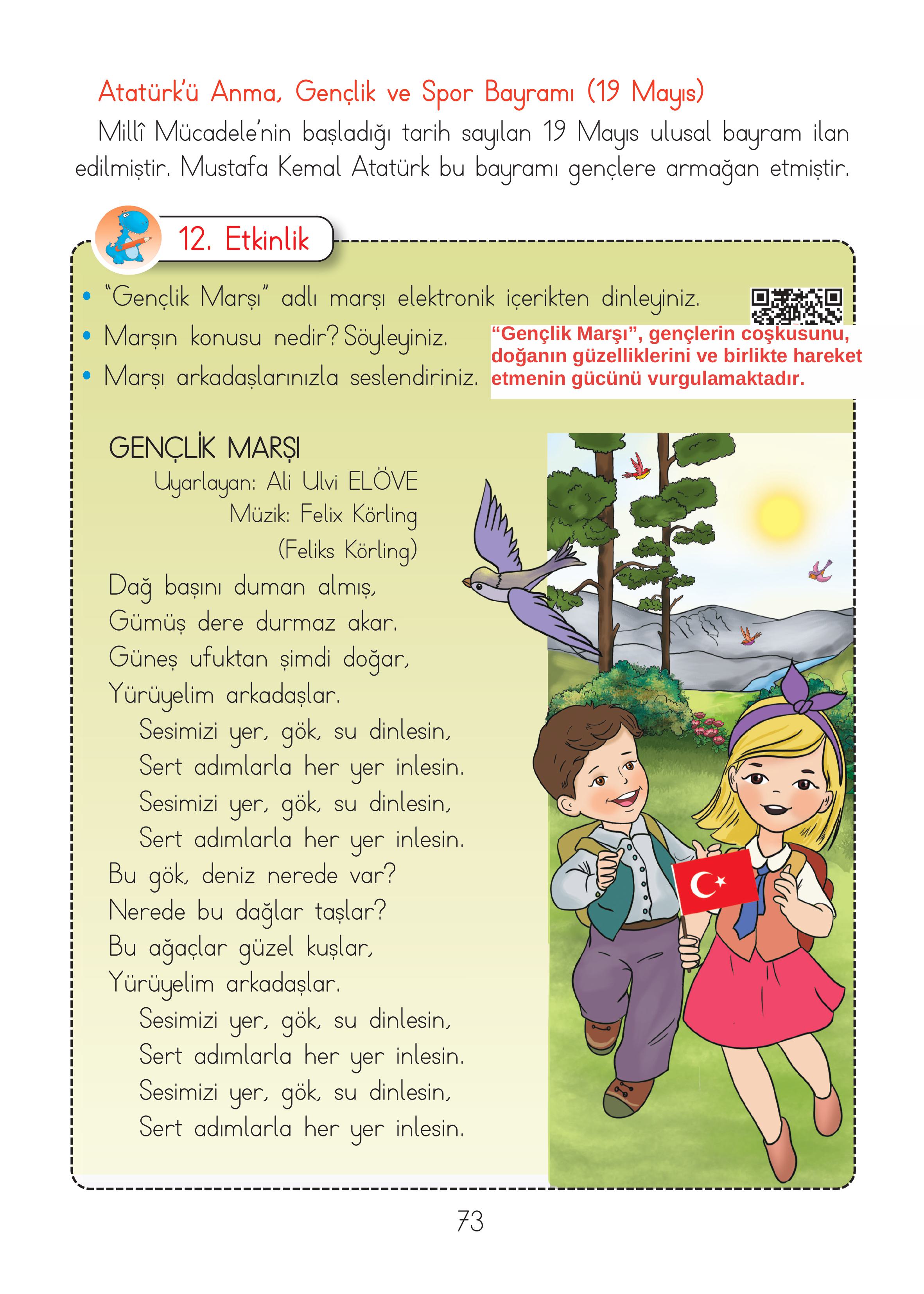 2. Sınıf Hecce Yayıncılık Müzik Ders Kitabı Sayfa 73 Cevapları