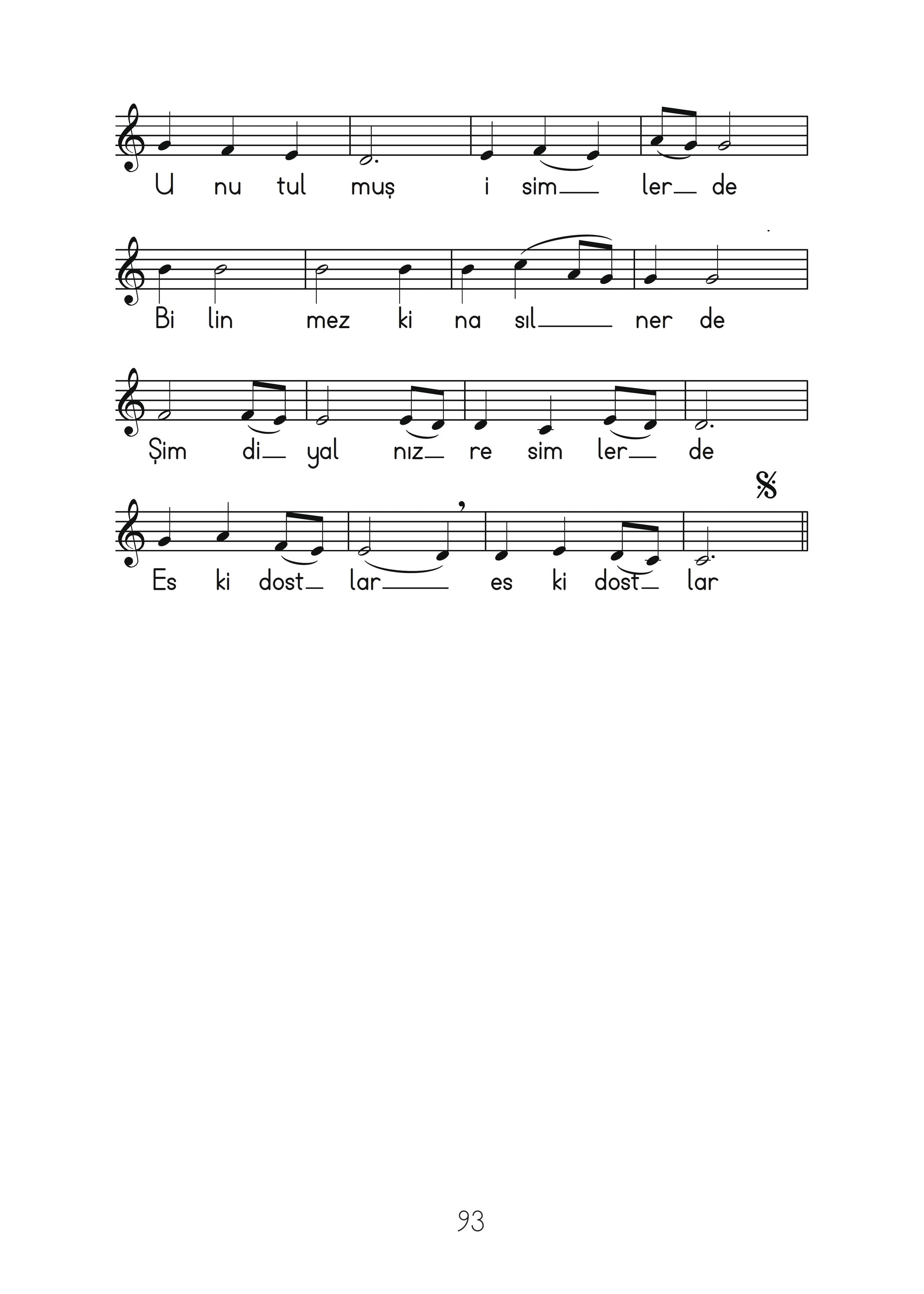 2. Sınıf Hecce Yayıncılık Müzik Ders Kitabı Sayfa 93 Cevapları