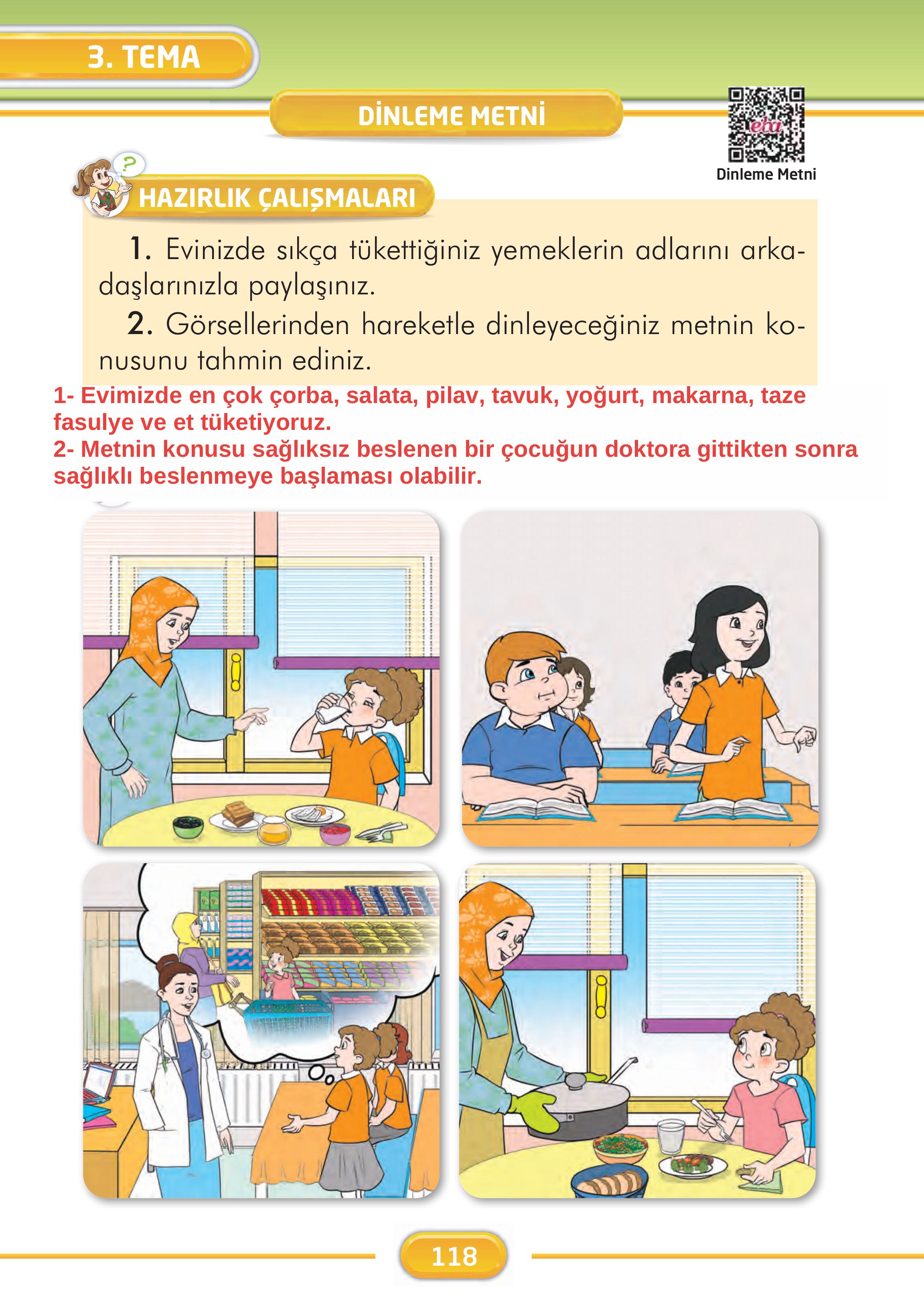 2. Sınıf İlke Yayınları Türkçe Ders Kitabı Sayfa 118 Cevapları 2. Sınıf İlke Yayınları Türkçe Ders Kitabı Sayfa 118 Cevapları