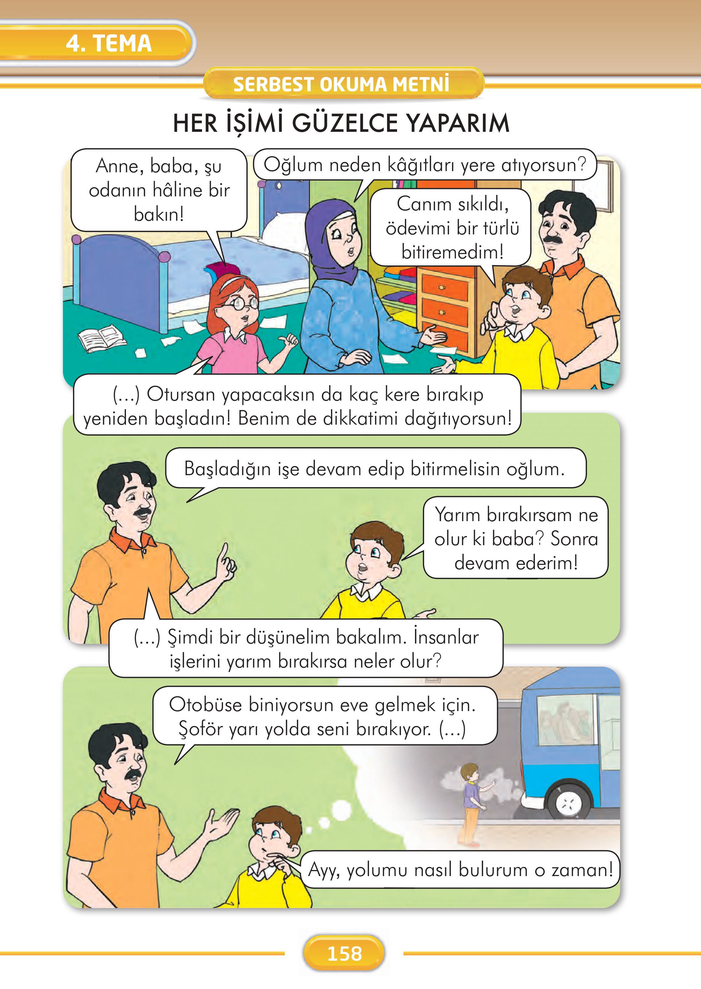 2. Sınıf İlke Yayınları Türkçe Ders Kitabı Sayfa 158 Cevapları