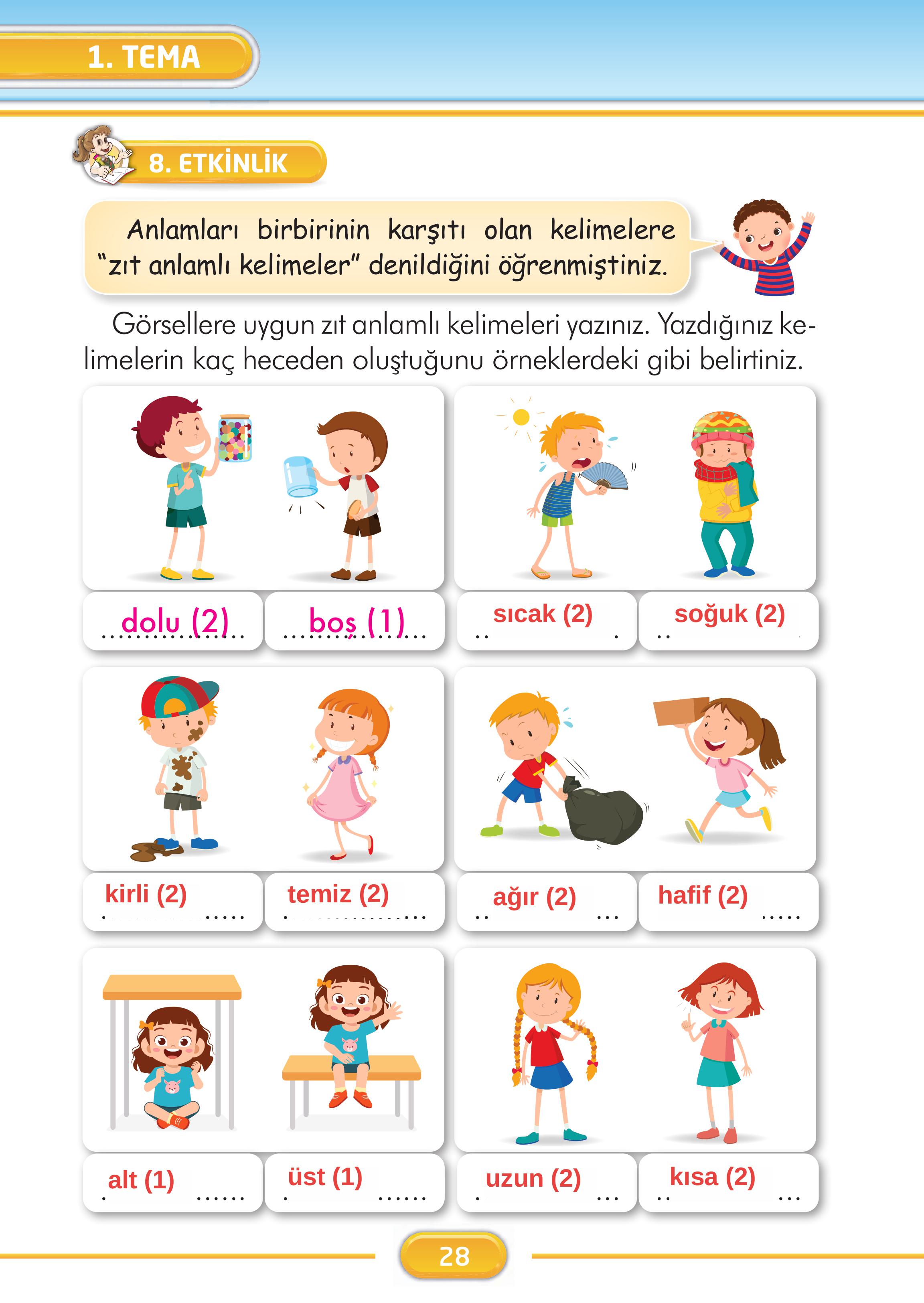 2. Sınıf İlke Yayınları Türkçe Ders Kitabı Sayfa 28 Cevapları 2. Sınıf İlke Yayınları Türkçe Ders Kitabı Sayfa 28 Cevapları