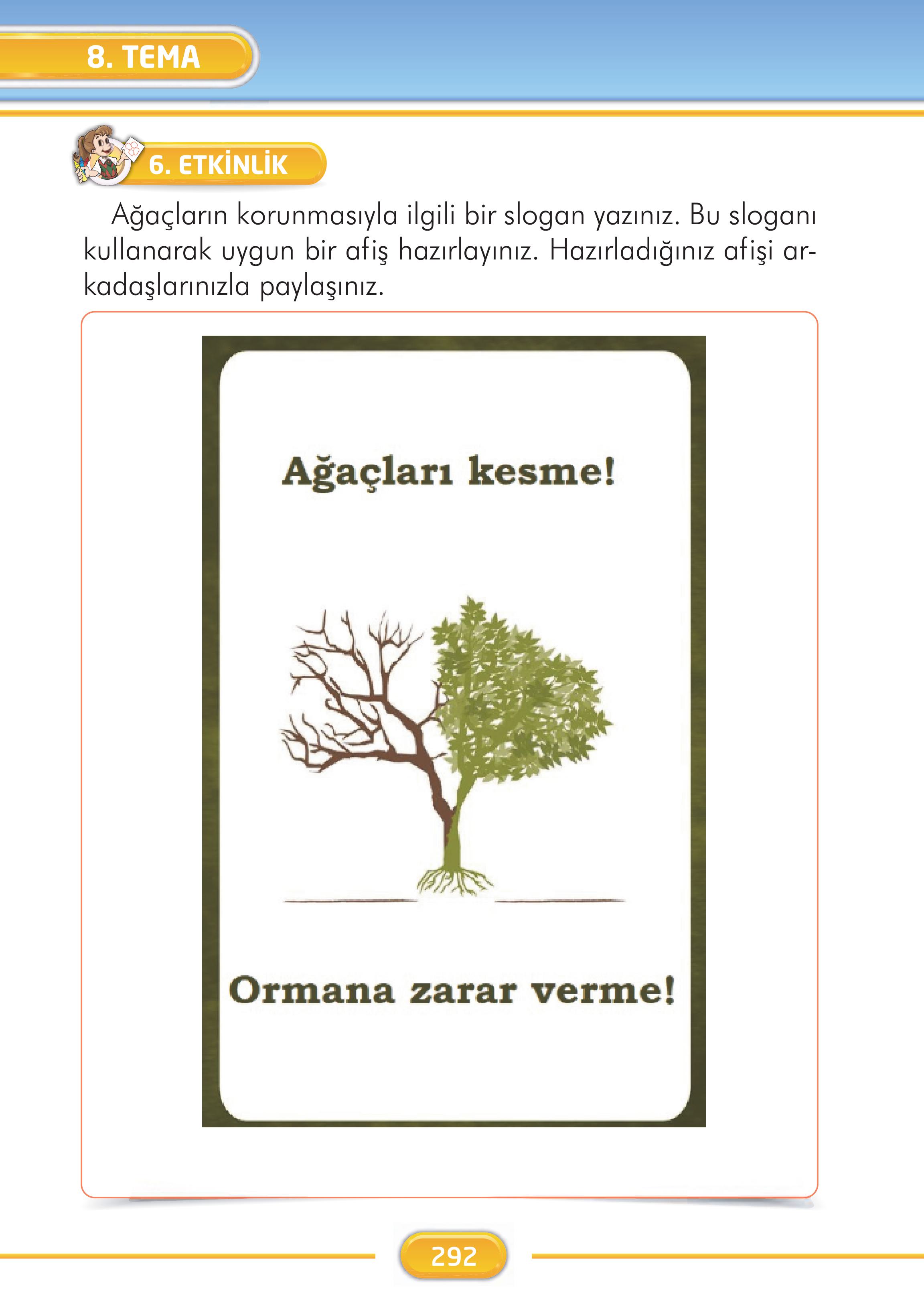 2. Sınıf İlke Yayınları Türkçe Ders Kitabı Sayfa 292 Cevapları