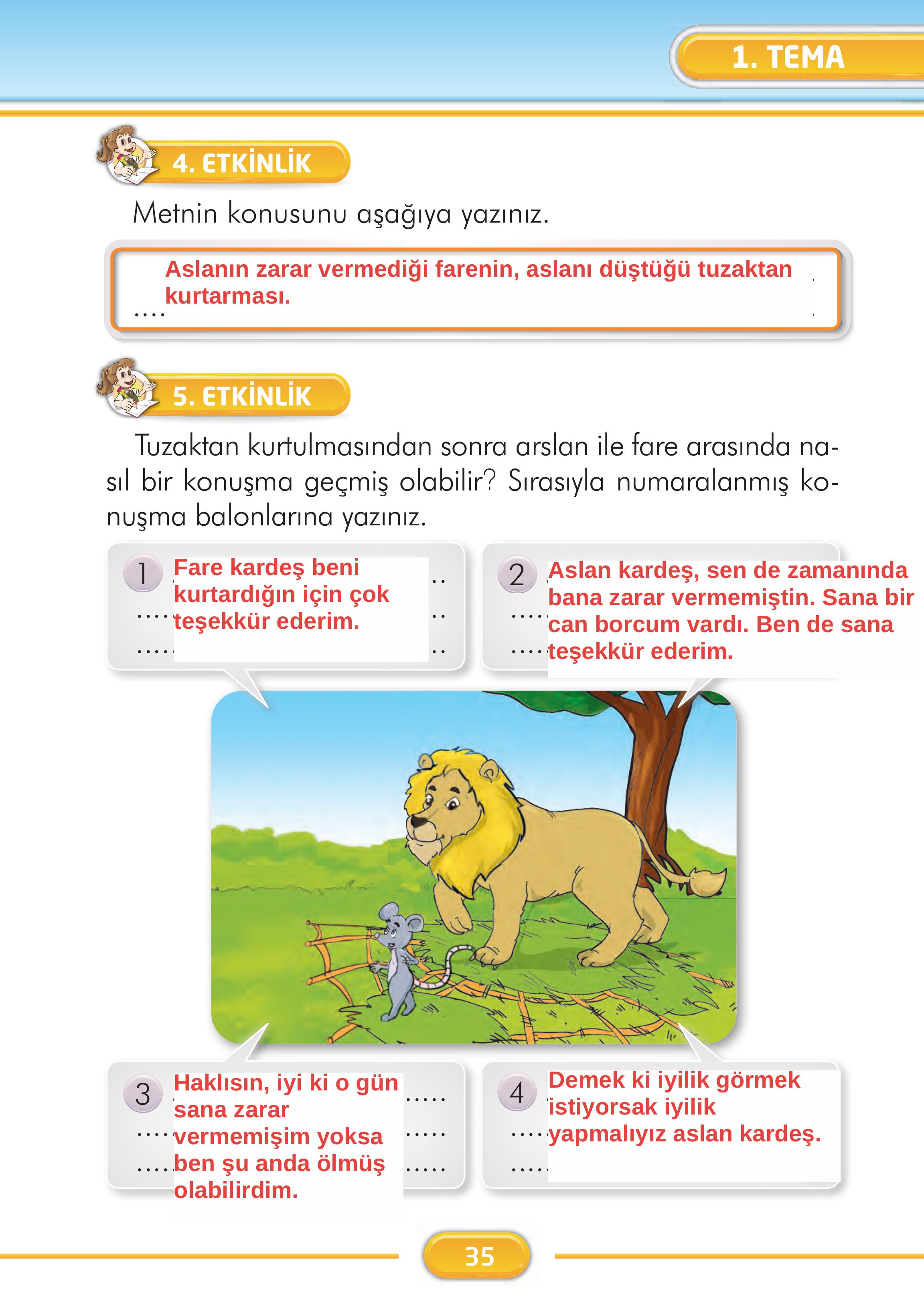 2. Sınıf İlke Yayınları Türkçe Ders Kitabı Sayfa 35 Cevapları