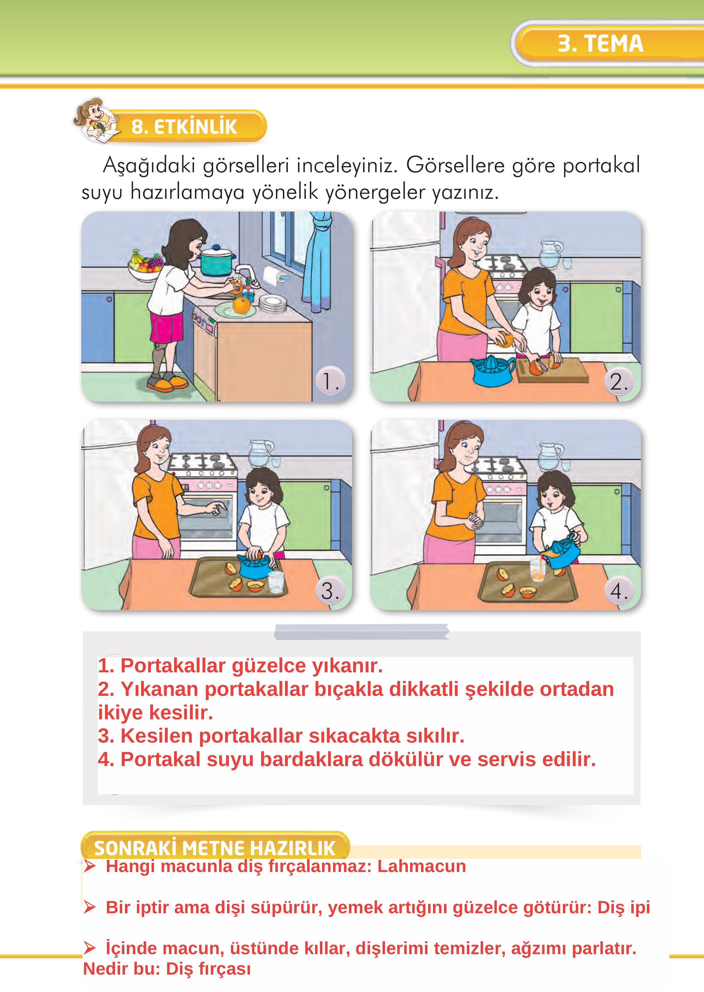 2. Sınıf Kare Yayınları Türkçe Ders Kitabı Sayfa 107 Cevapları