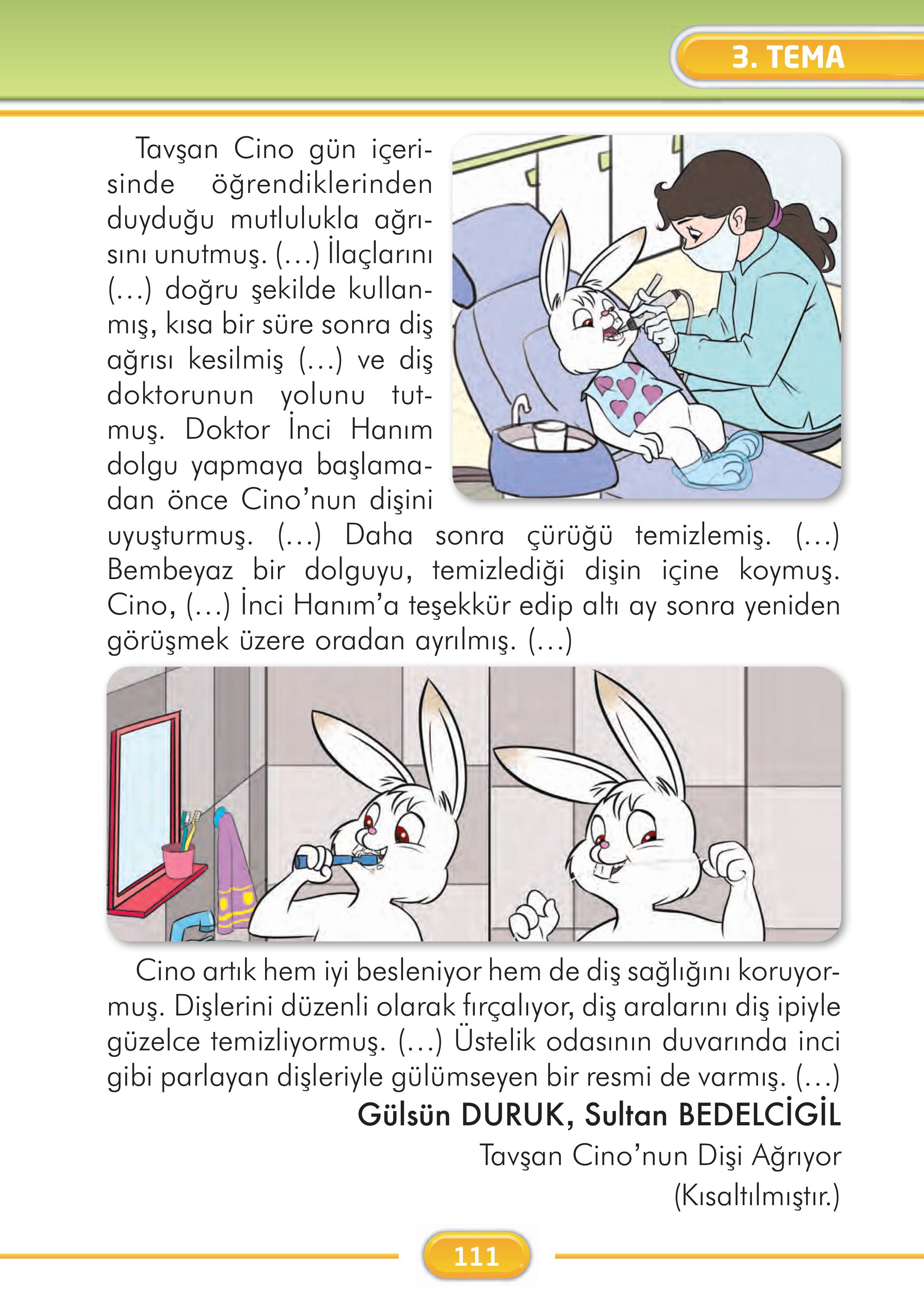 2. Sınıf Kare Yayınları Türkçe Ders Kitabı Sayfa 111 Cevapları