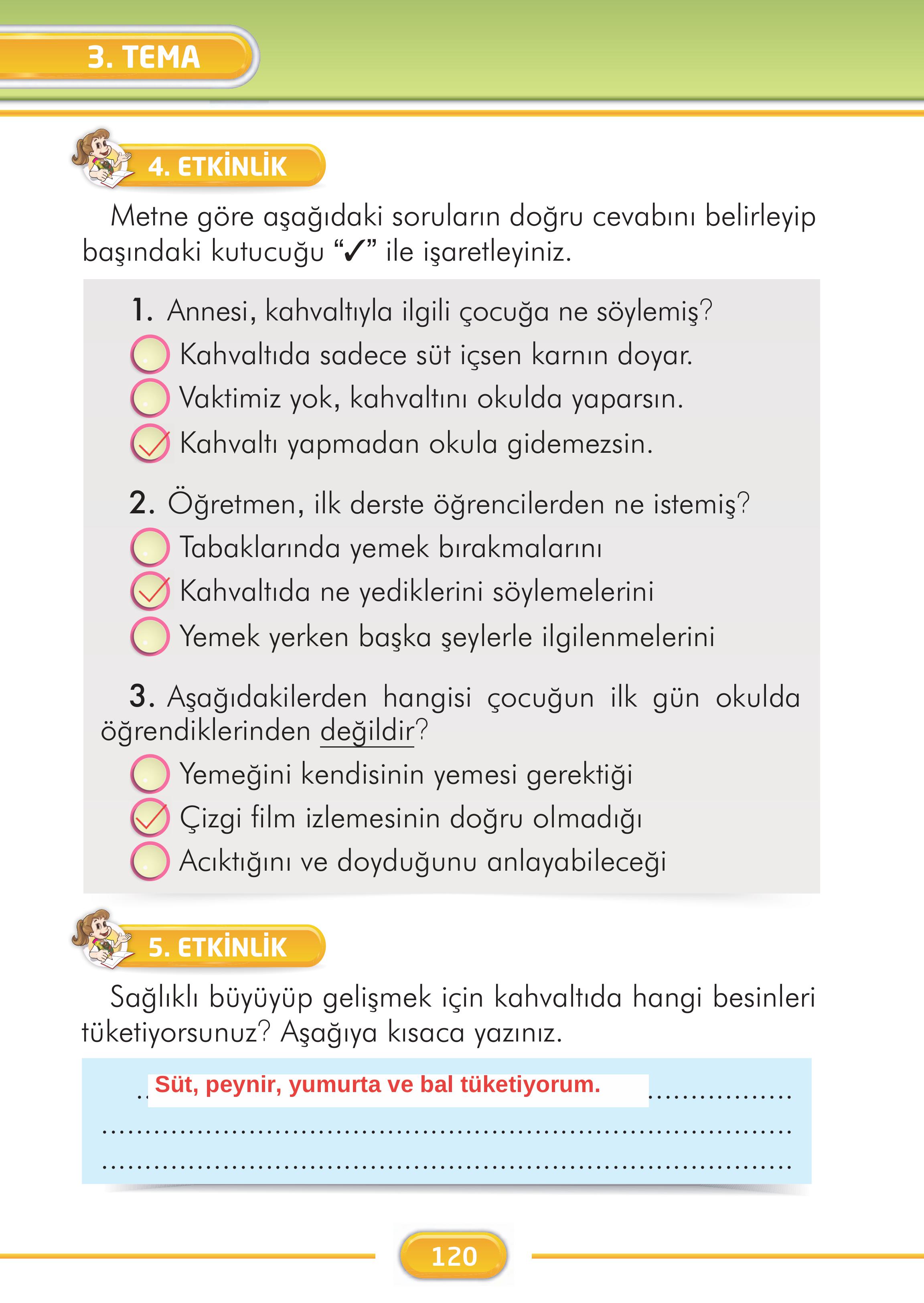 2. Sınıf Kare Yayınları Türkçe Ders Kitabı Sayfa 120 Cevapları 2. Sınıf Kare Yayınları Türkçe Ders Kitabı Sayfa 120 Cevapları