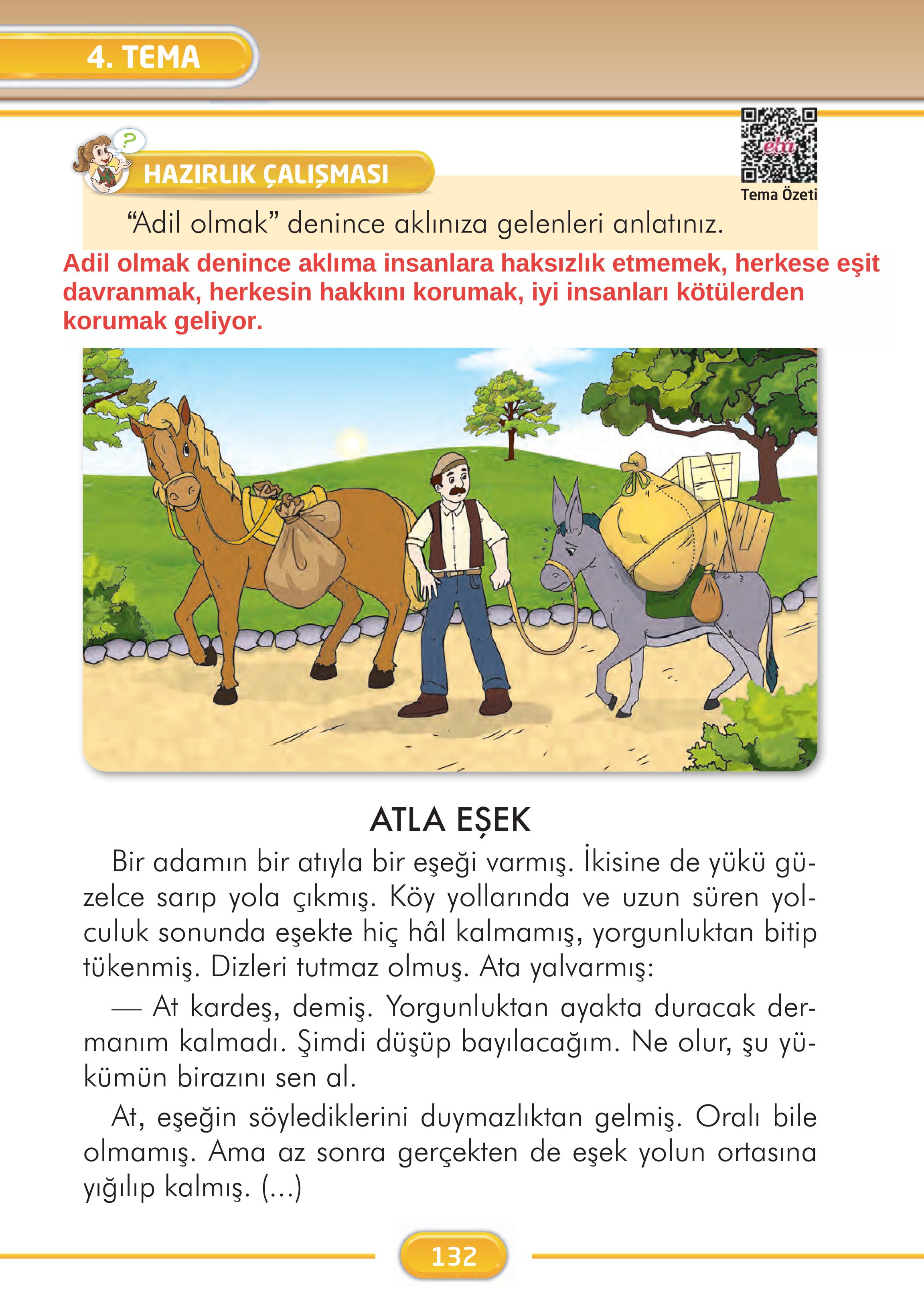 2. Sınıf Kare Yayınları Türkçe Ders Kitabı Sayfa 132 Cevapları