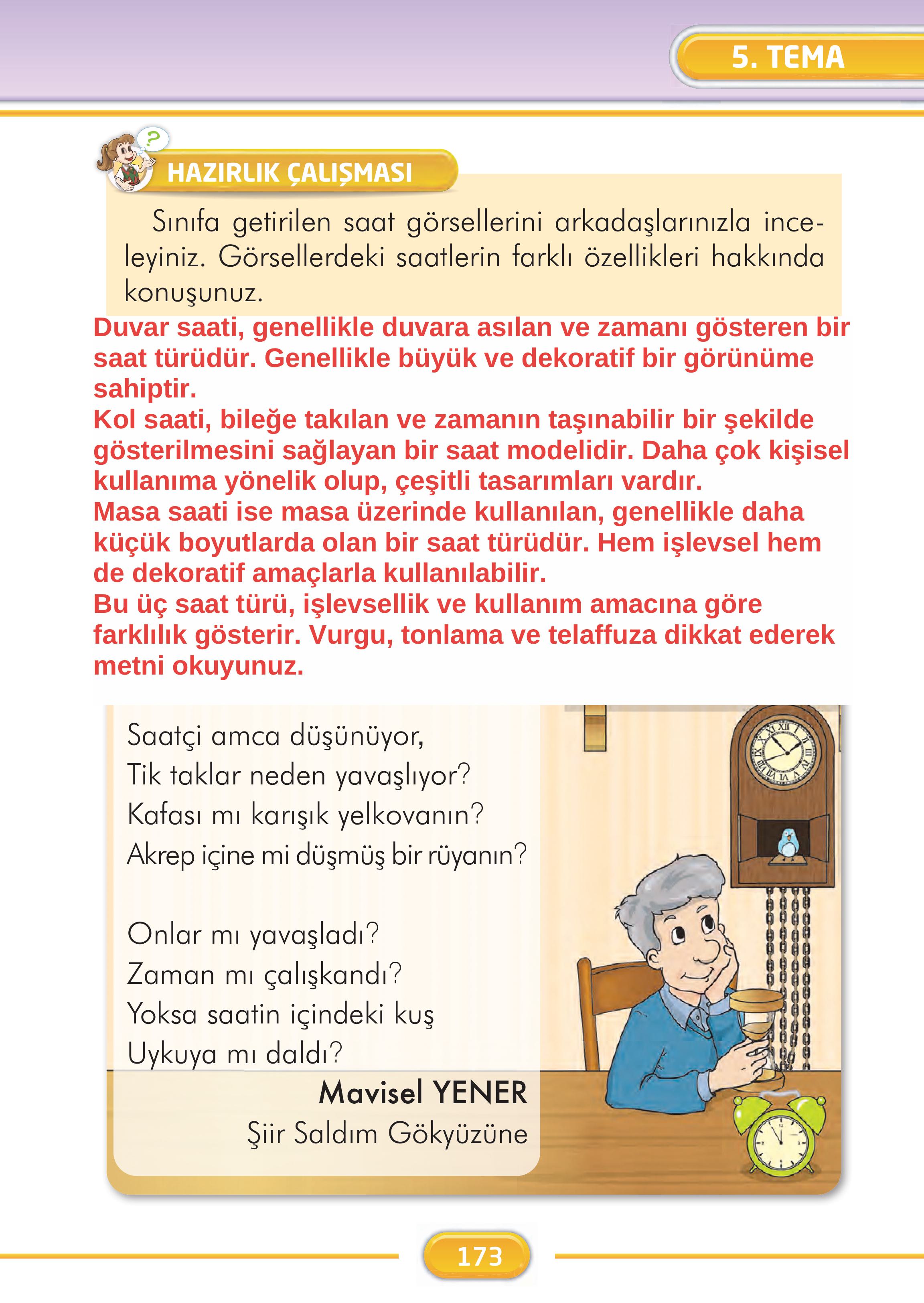 2. Sınıf Kare Yayınları Türkçe Ders Kitabı Sayfa 173 Cevapları