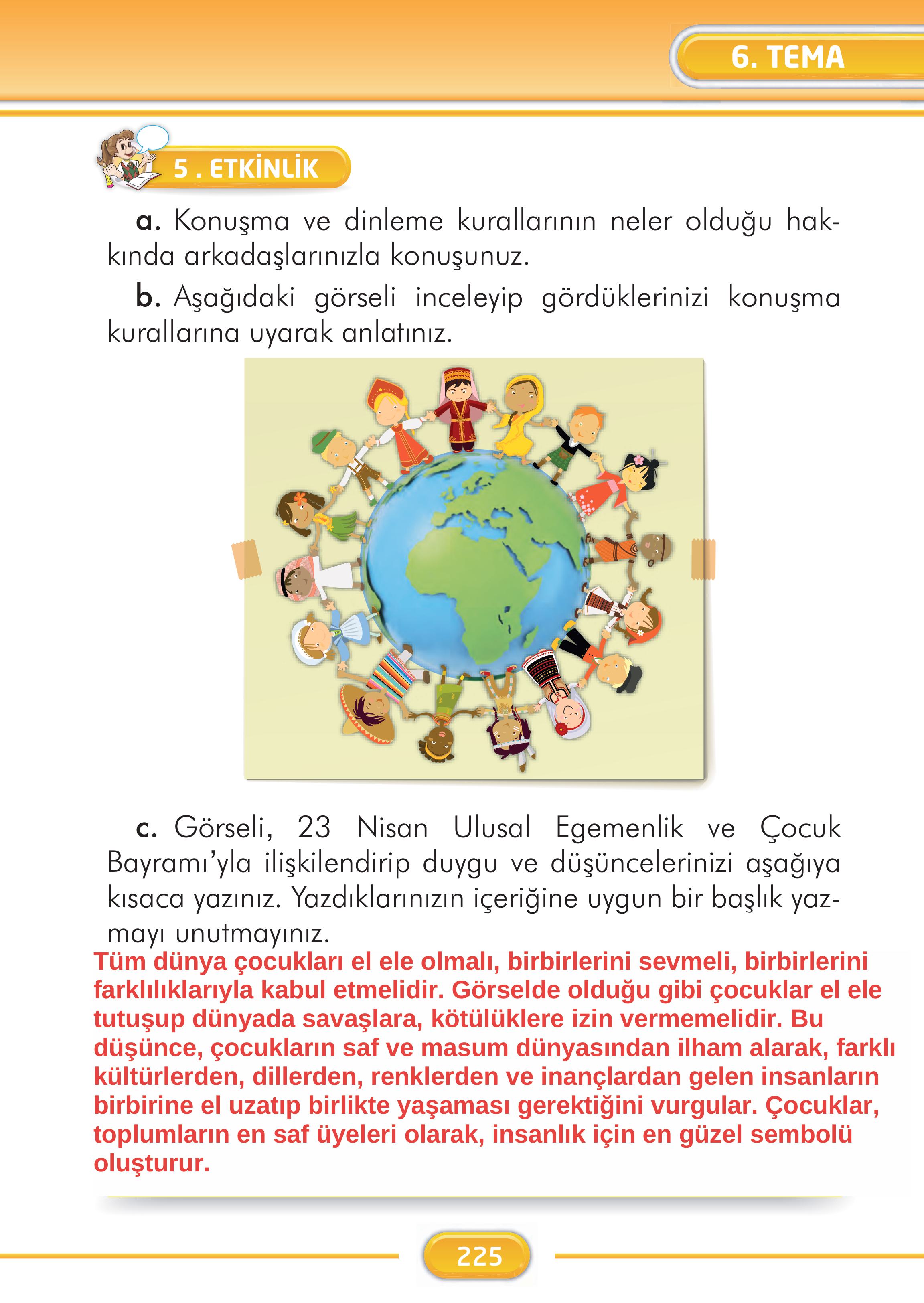 2. Sınıf Kare Yayınları Türkçe Ders Kitabı Sayfa 225 Cevapları