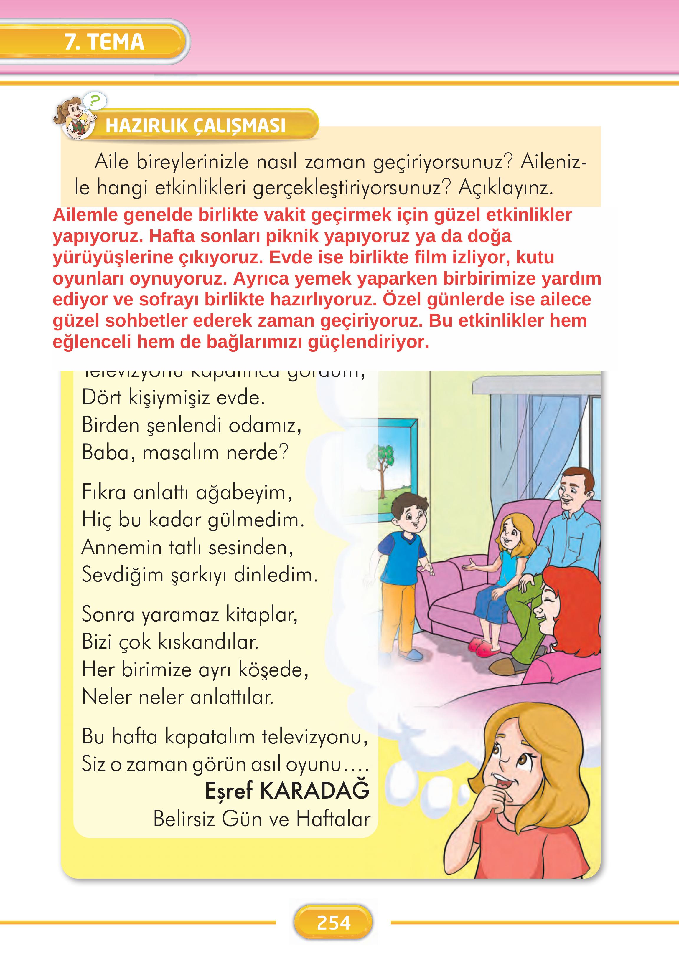 2. Sınıf Kare Yayınları Türkçe Ders Kitabı Sayfa 254 Cevapları 2. Sınıf Kare Yayınları Türkçe Ders Kitabı Sayfa 254 Cevapları